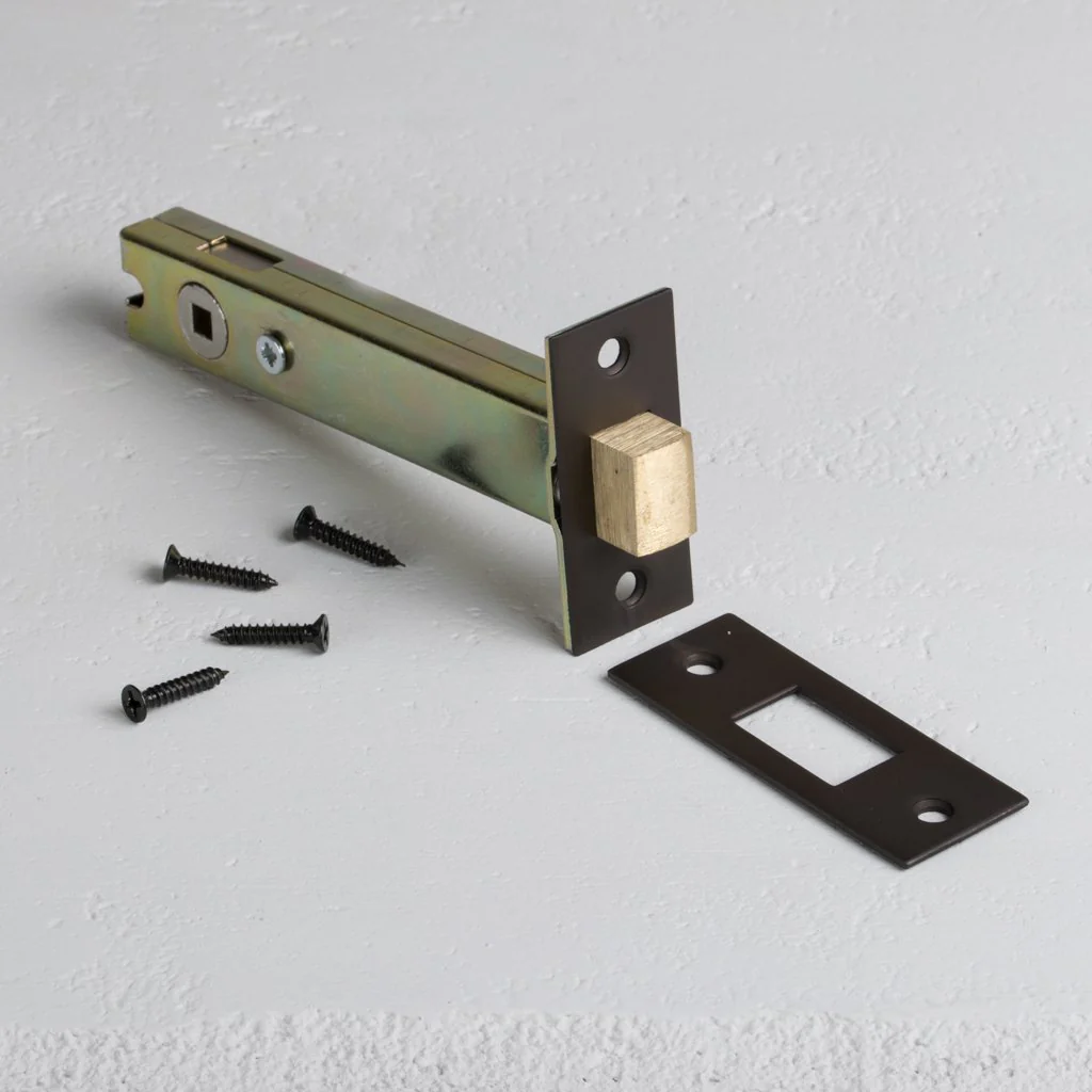 100mm Bathroom Lock - Bronze