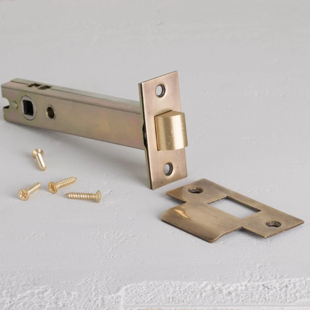 100mm Light Latch - Antique Brass