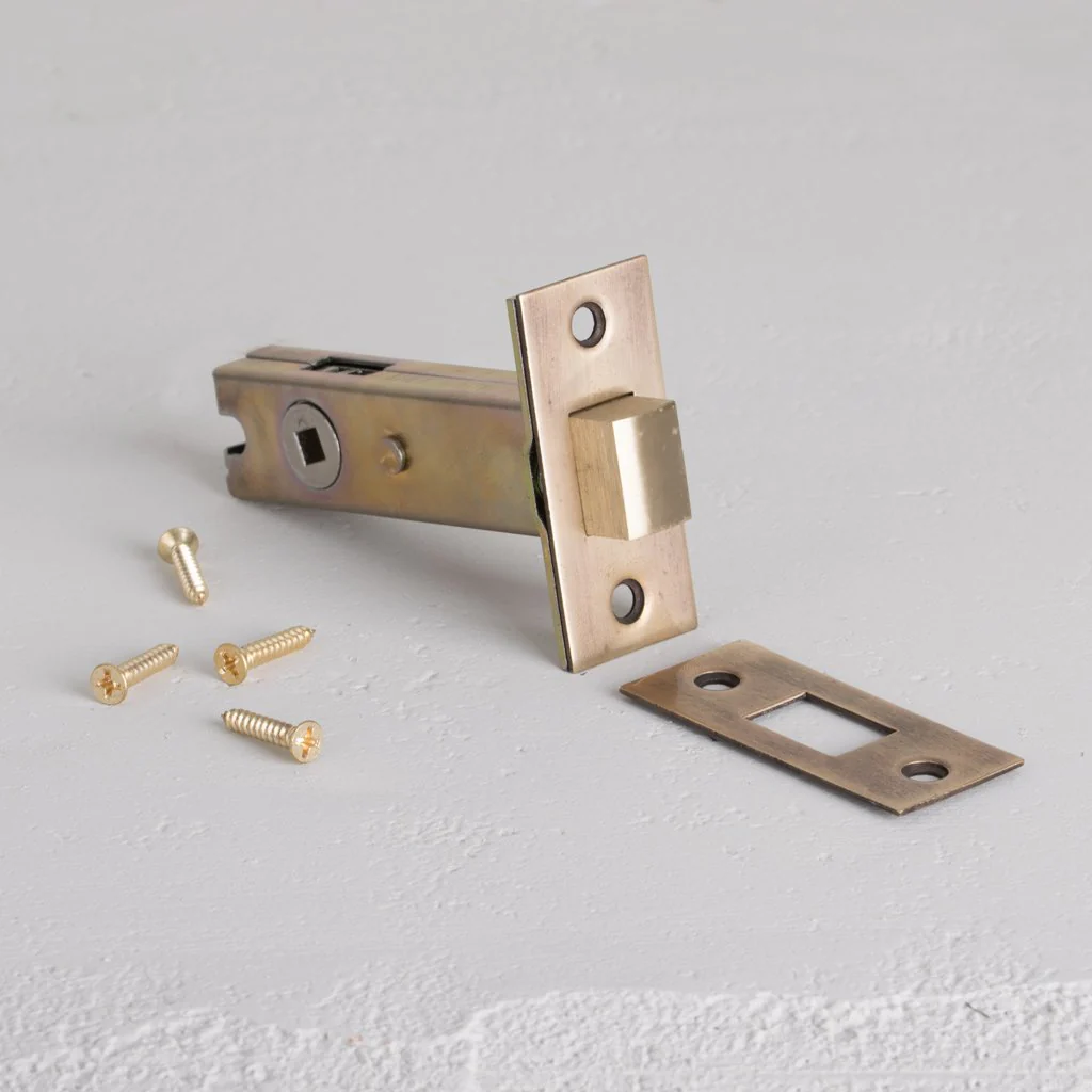 60mm Bathroom Lock - Antique Brass