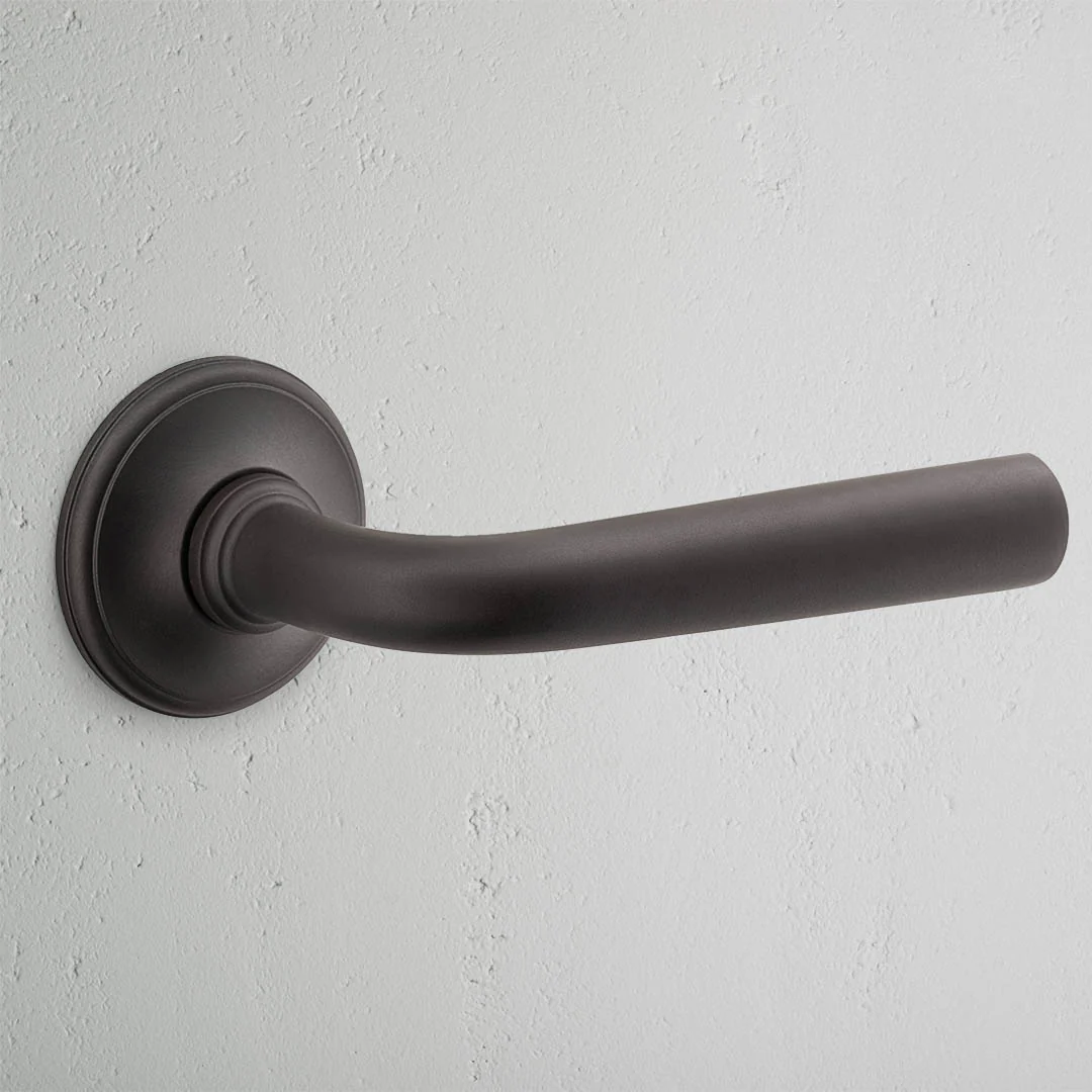 Apsley Sprung Door Handle - Bronze