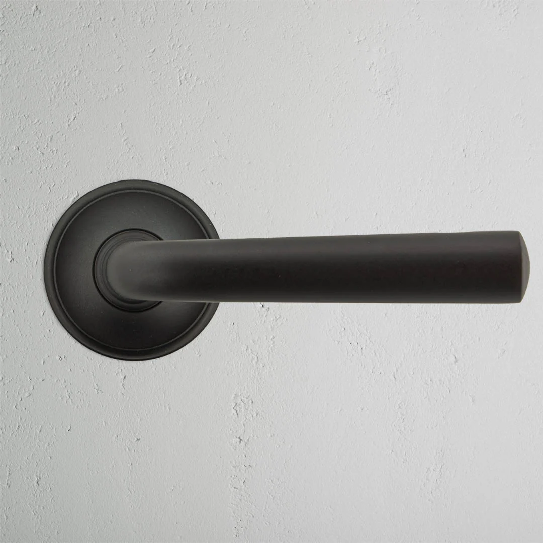 Apsley Sprung Door Handle - Bronze - Image 2