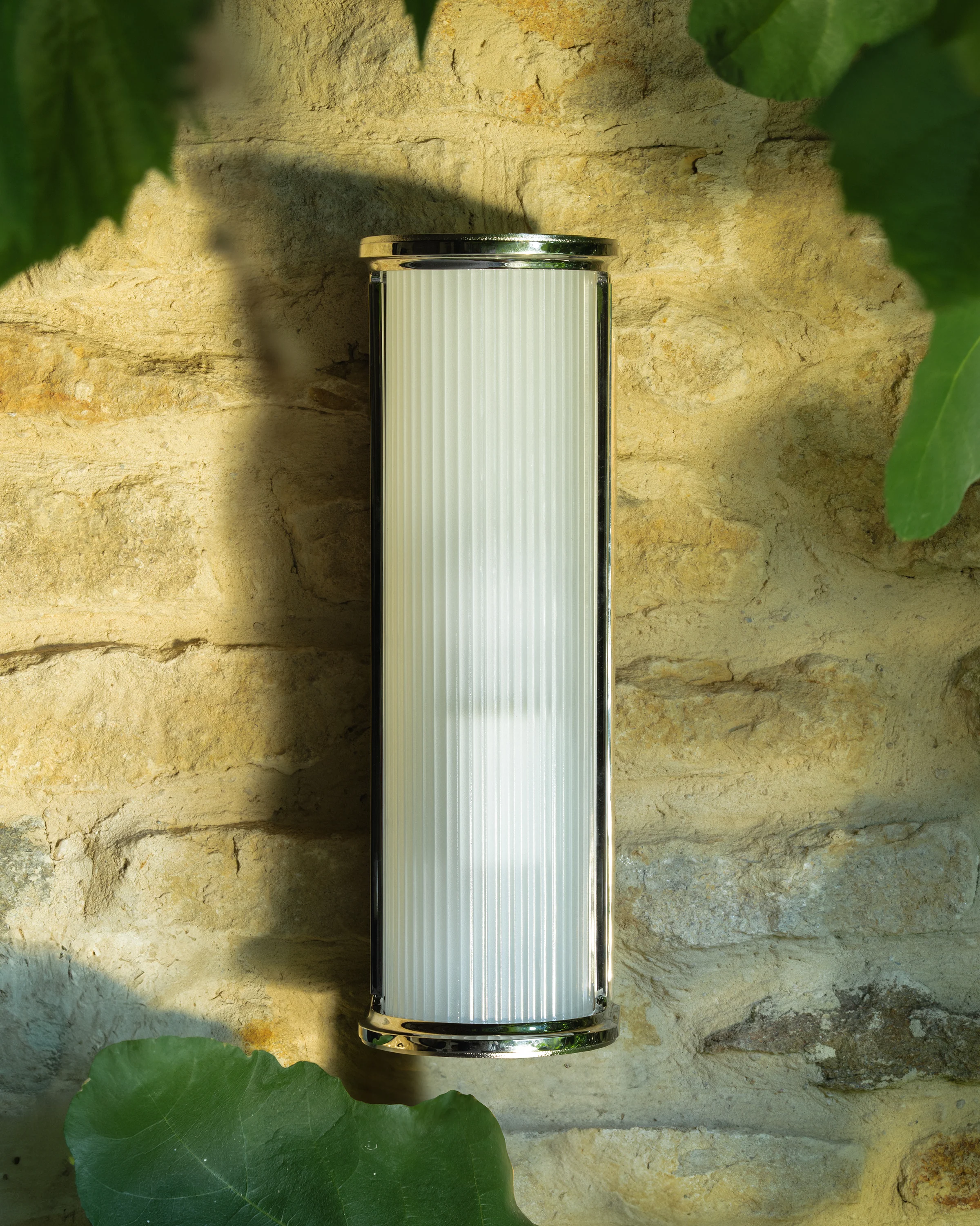 Bank Wall Light Fluted Glass – Polished Nickel - Image 7