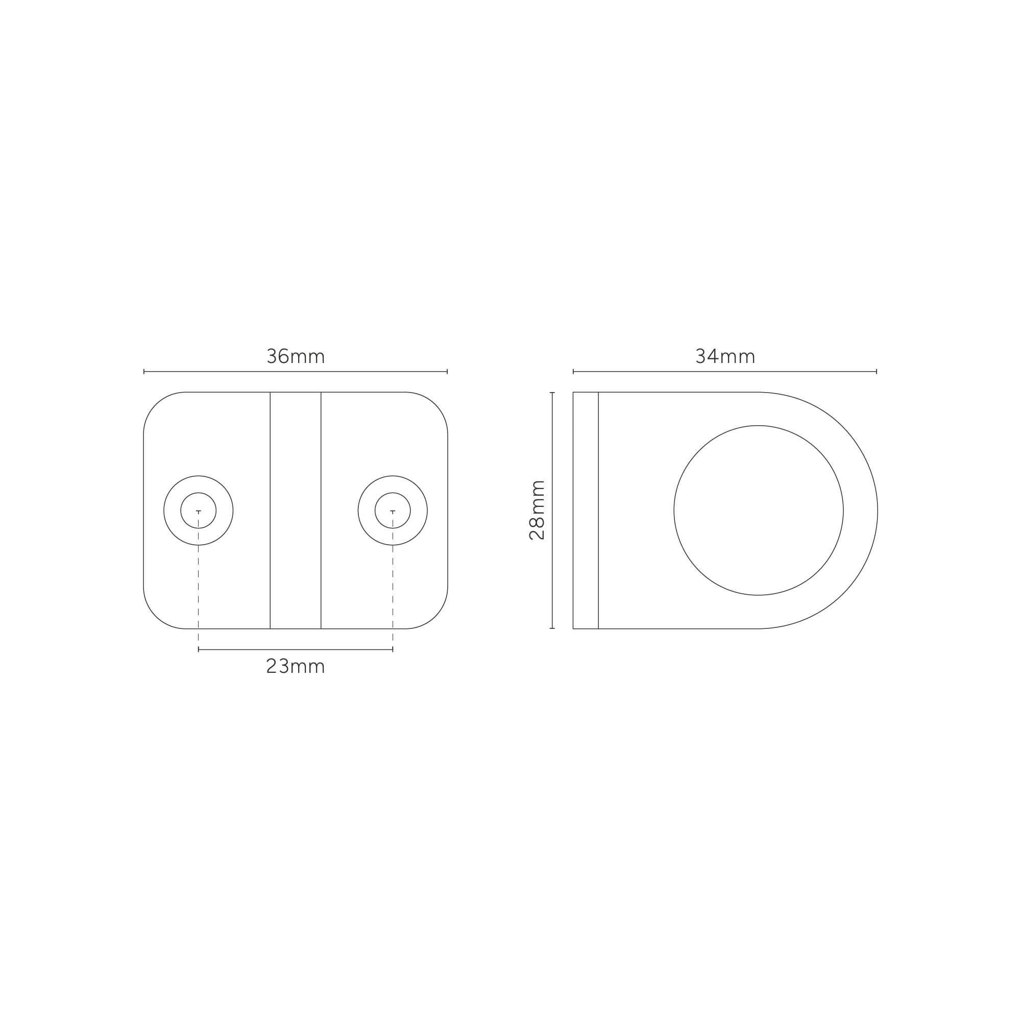 Belmont Single Sash Window Ring – Bronze  - Image 3