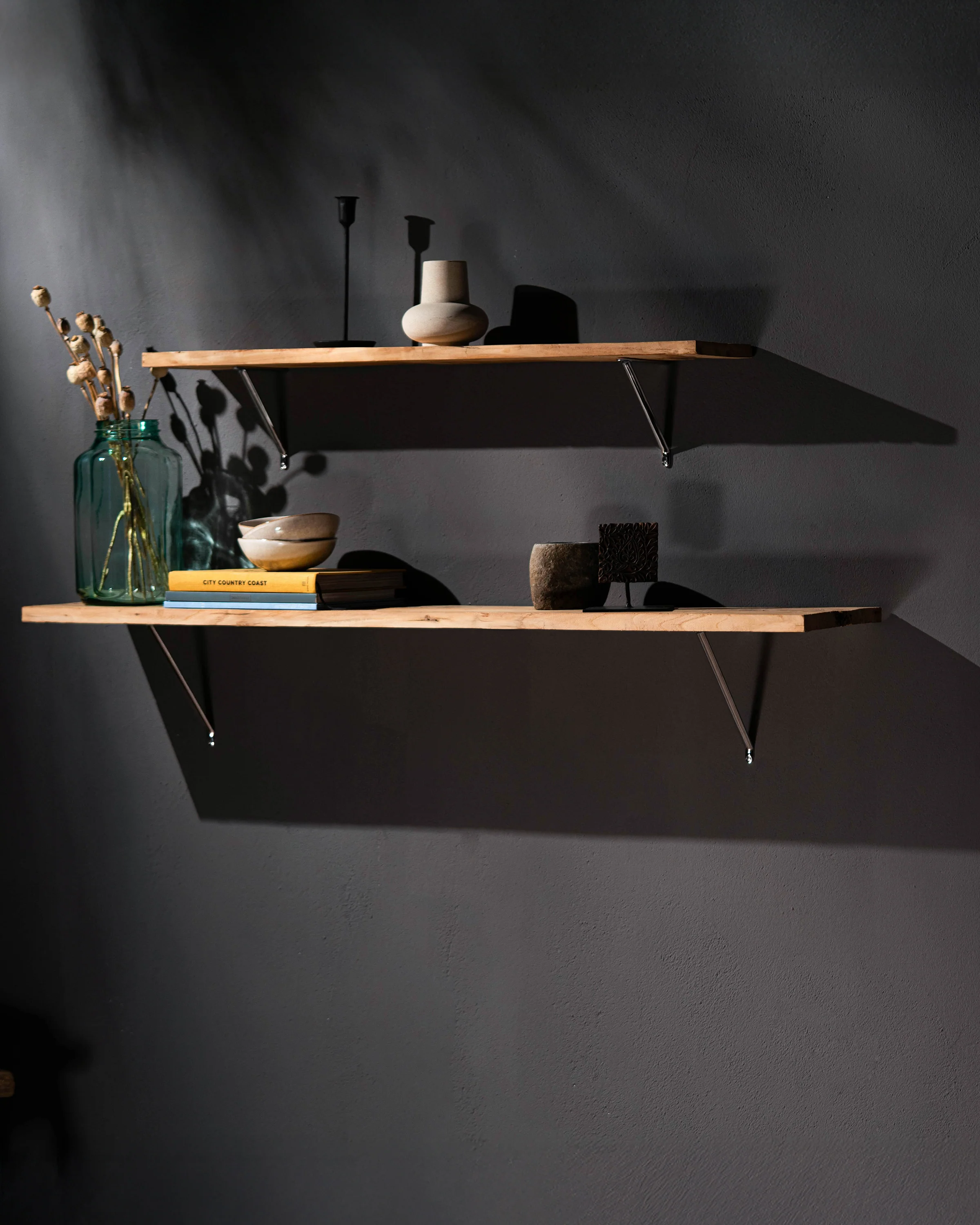 Brixton Shelf Bracket 150mm – Polished Nickel - Image 4