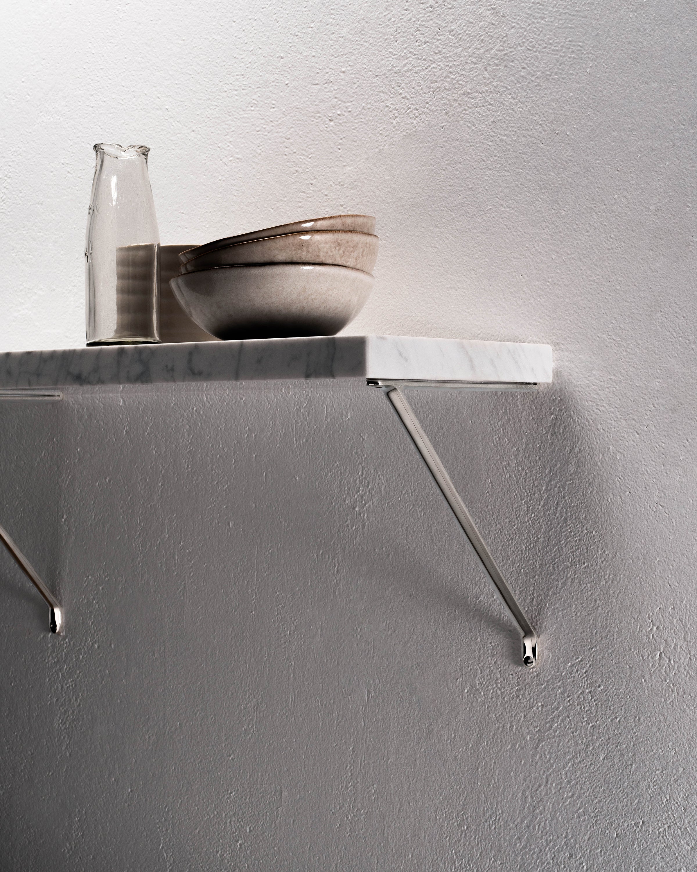 Brixton Shelf Bracket 200mm – Polished Nickel - Image 3