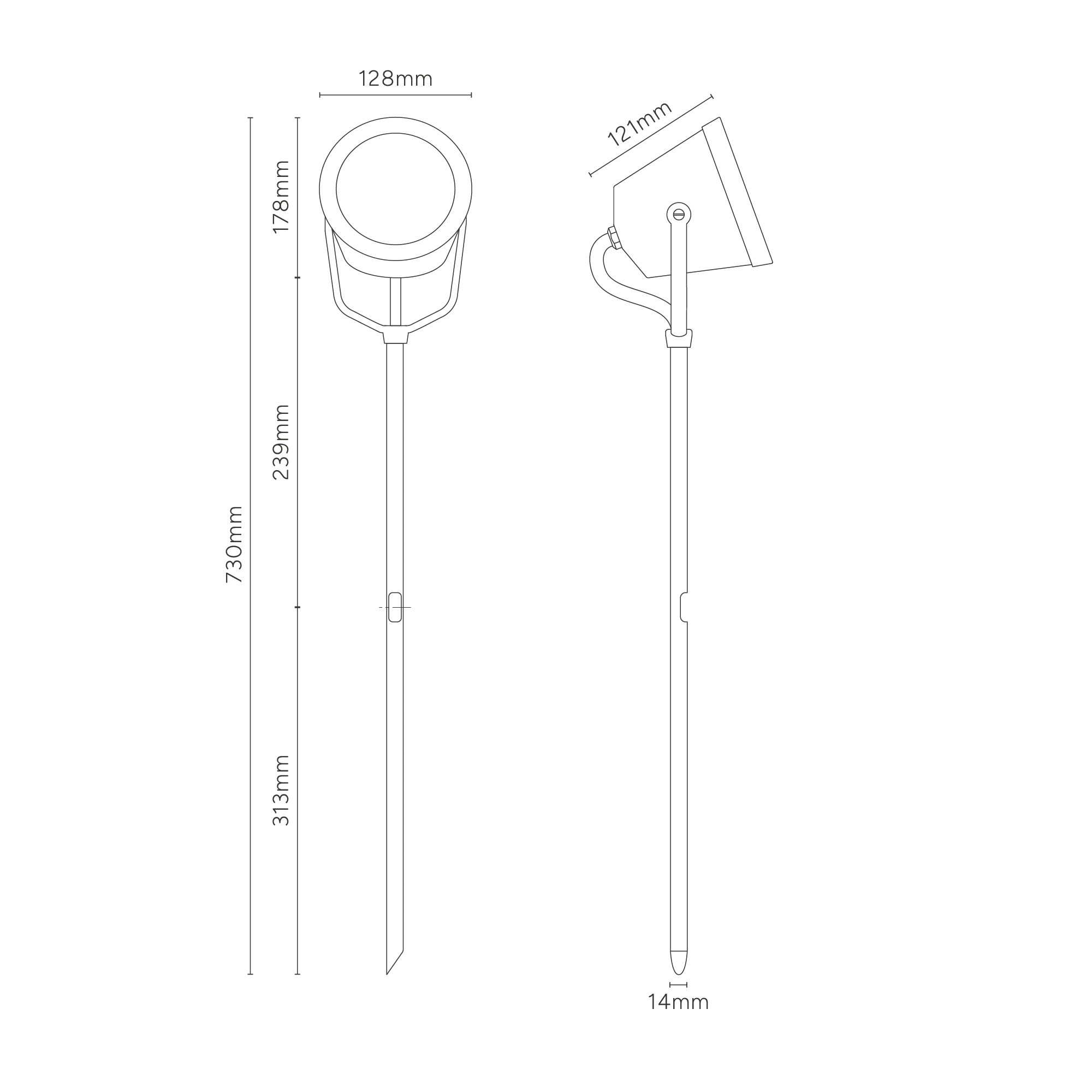 Cambridge Ground Floodlight – Bronze - Image 8