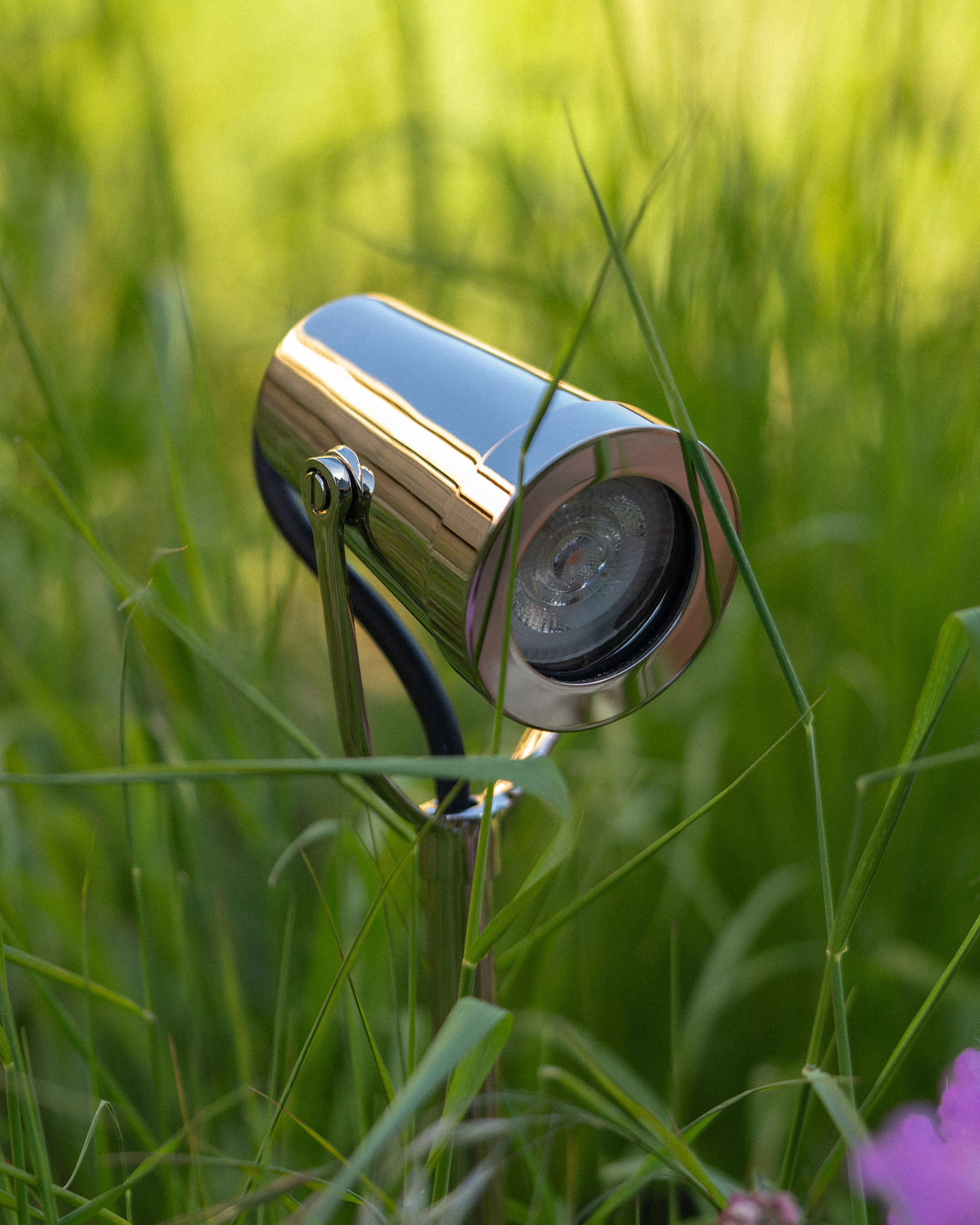 Cambridge Ground Spotlight – Polished Nickel - Image 3