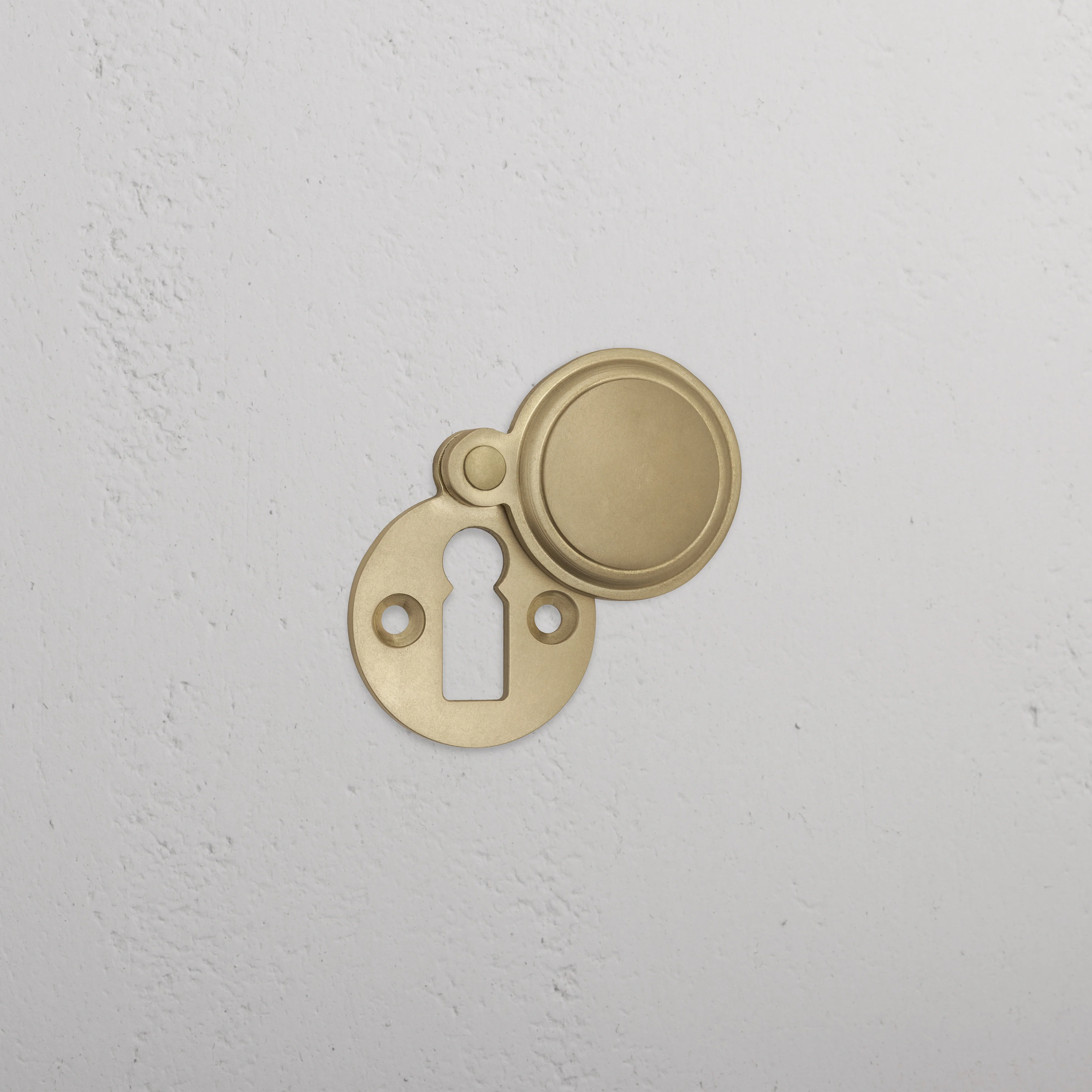 Canning Schlüsselrosette mit Abdeckung - Antique Brass