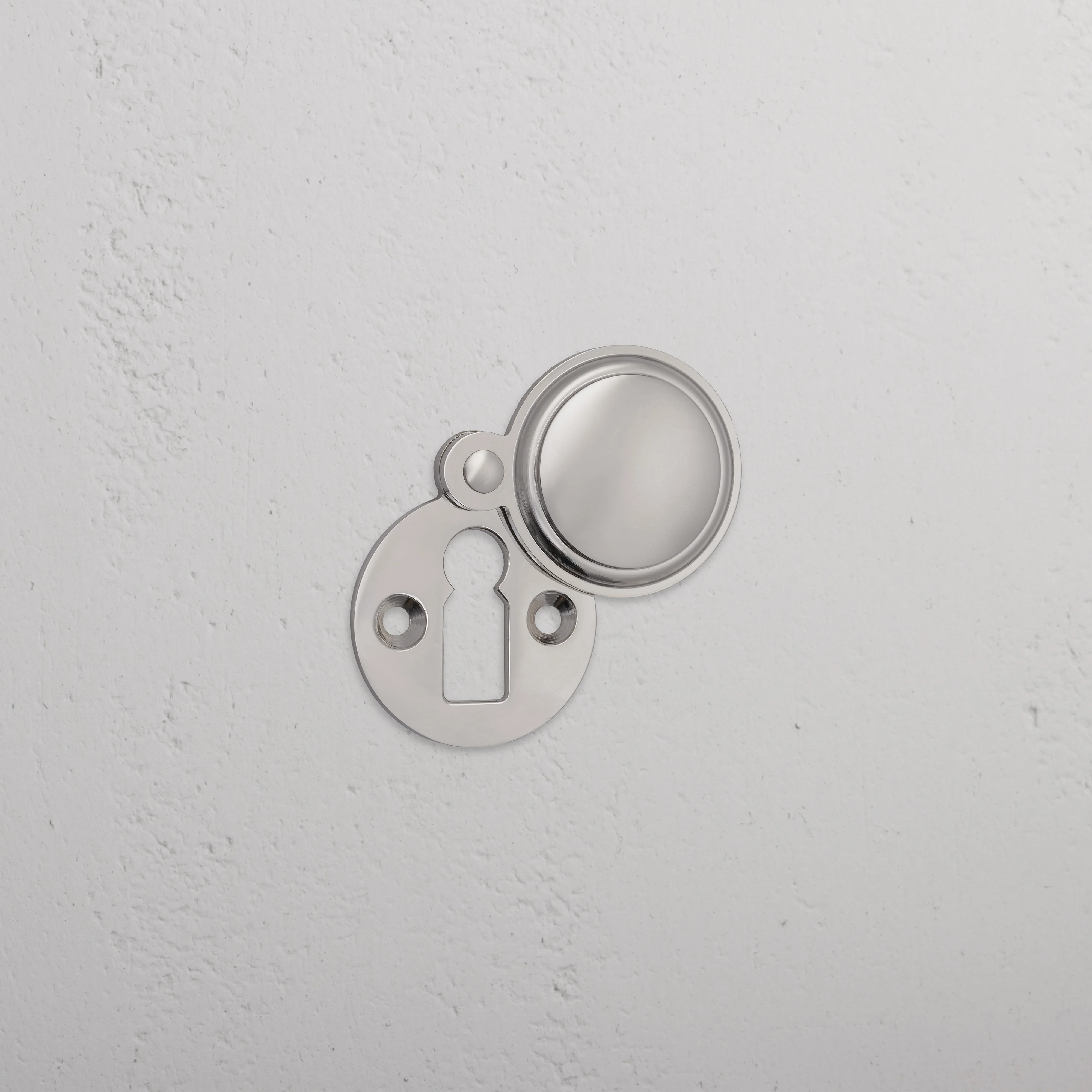 Canning Schlüsselrosette mit Abdeckung - Polished Nickel