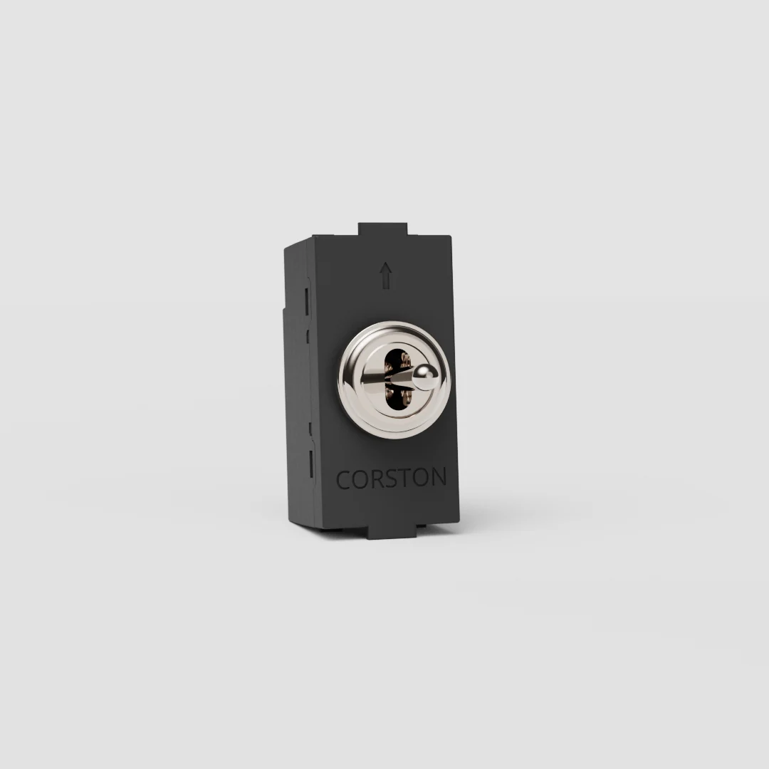 Centre Retractive Toggle Switch - Polished Nickel