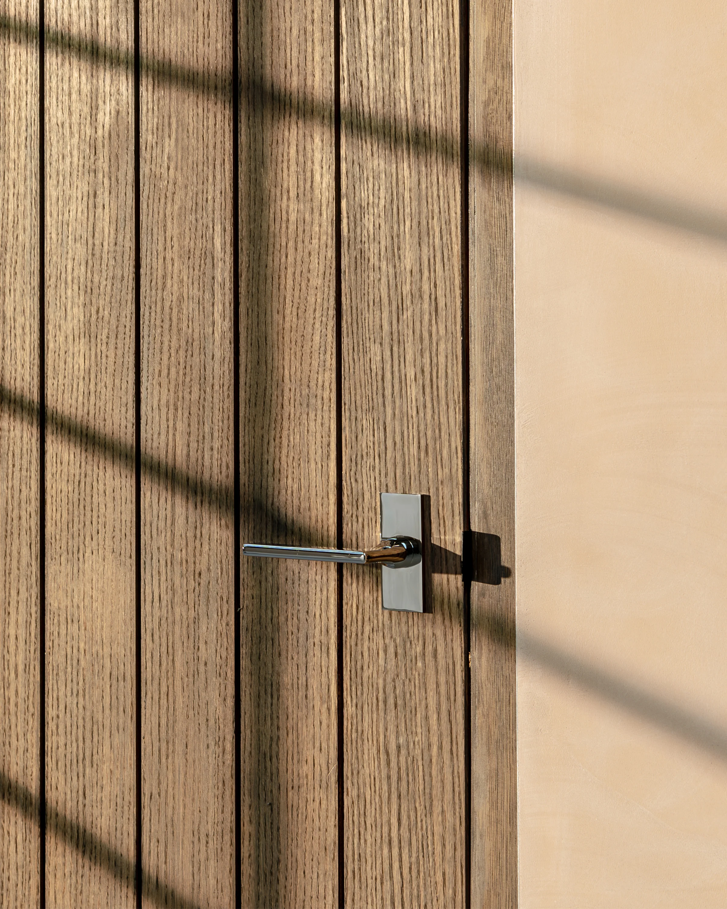 Clayton Short Plate Sprung Door Handle - Polished Nickel - Image 3