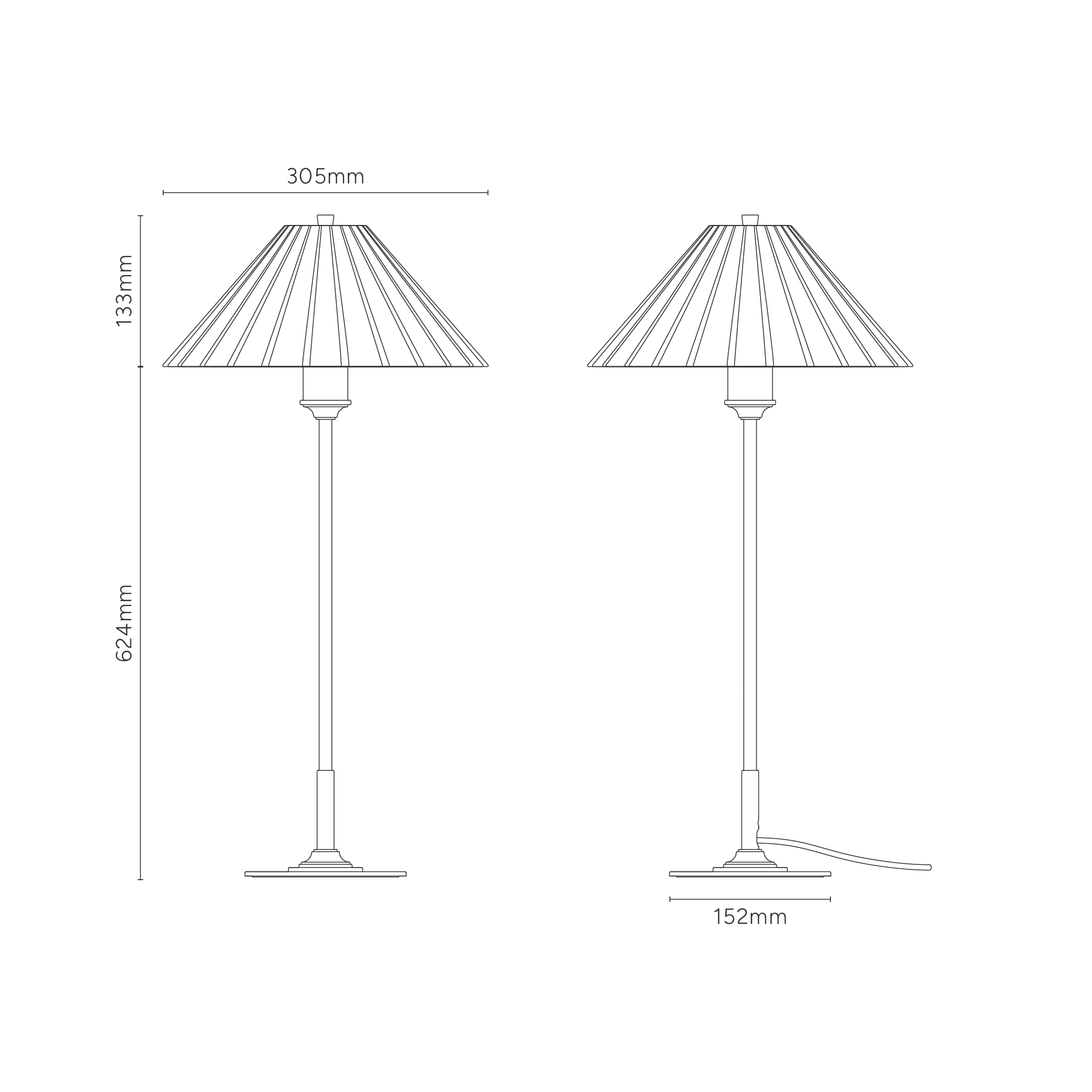 Cotswold Medium Table Lamp Fine Porcelain - Polished Nickel - Image 7