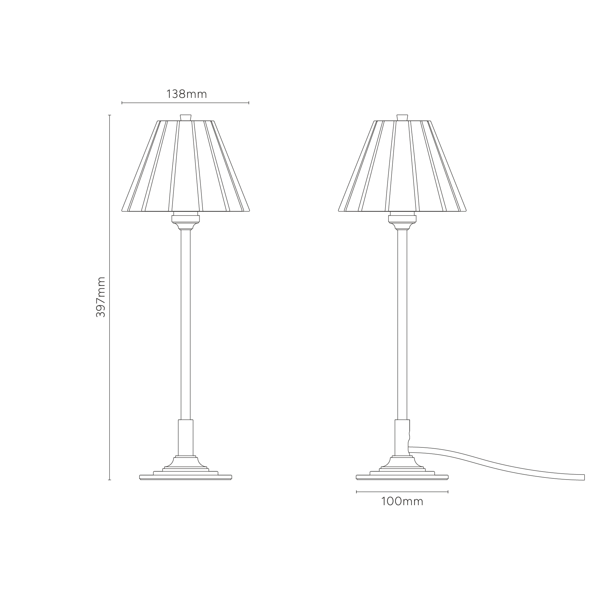 Cotswold Small Table Lamp Fine Porcelain - Polished Nickel - Image 6