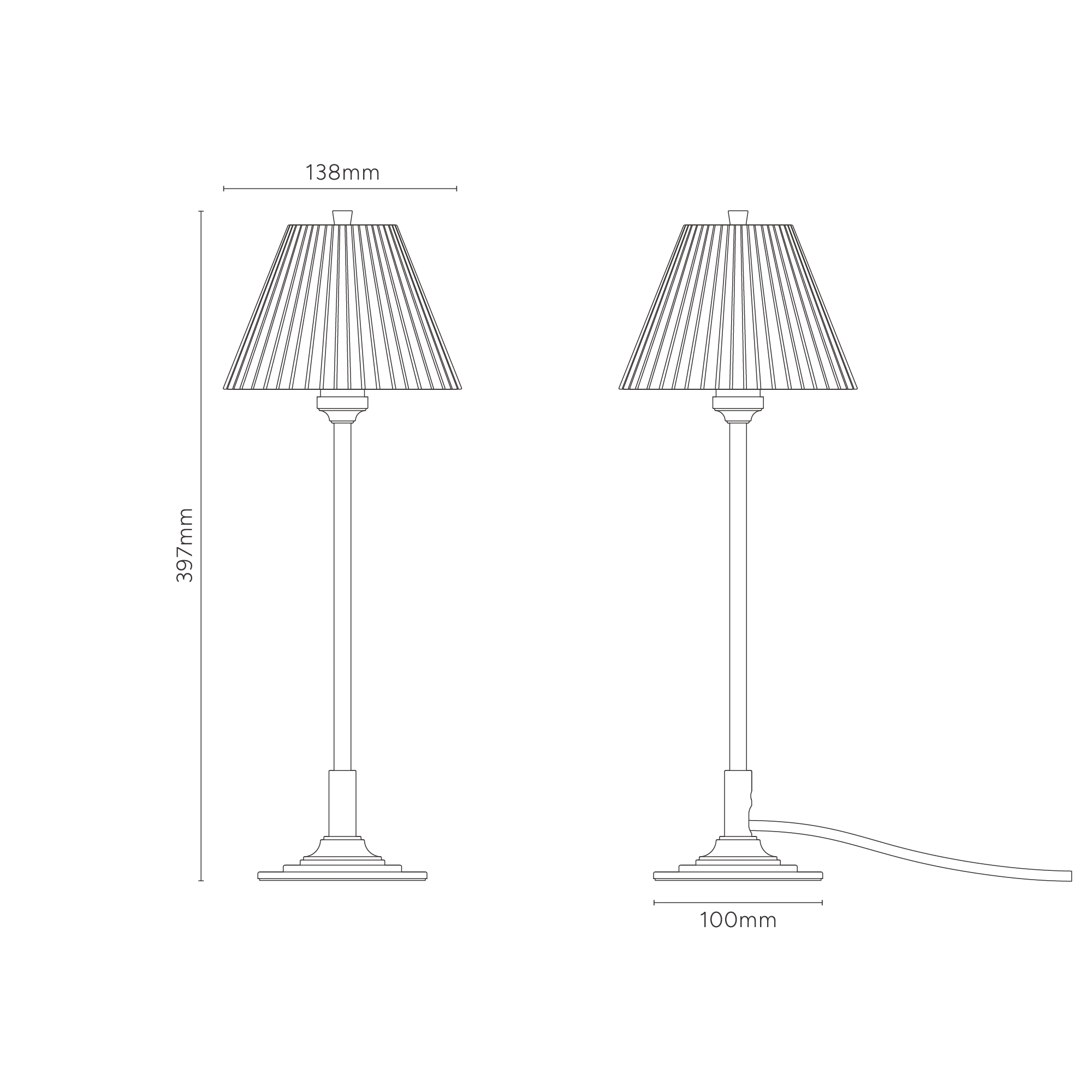 Cotswold Small Table Lamp Fluted Glass - Antique Brass - Image 7