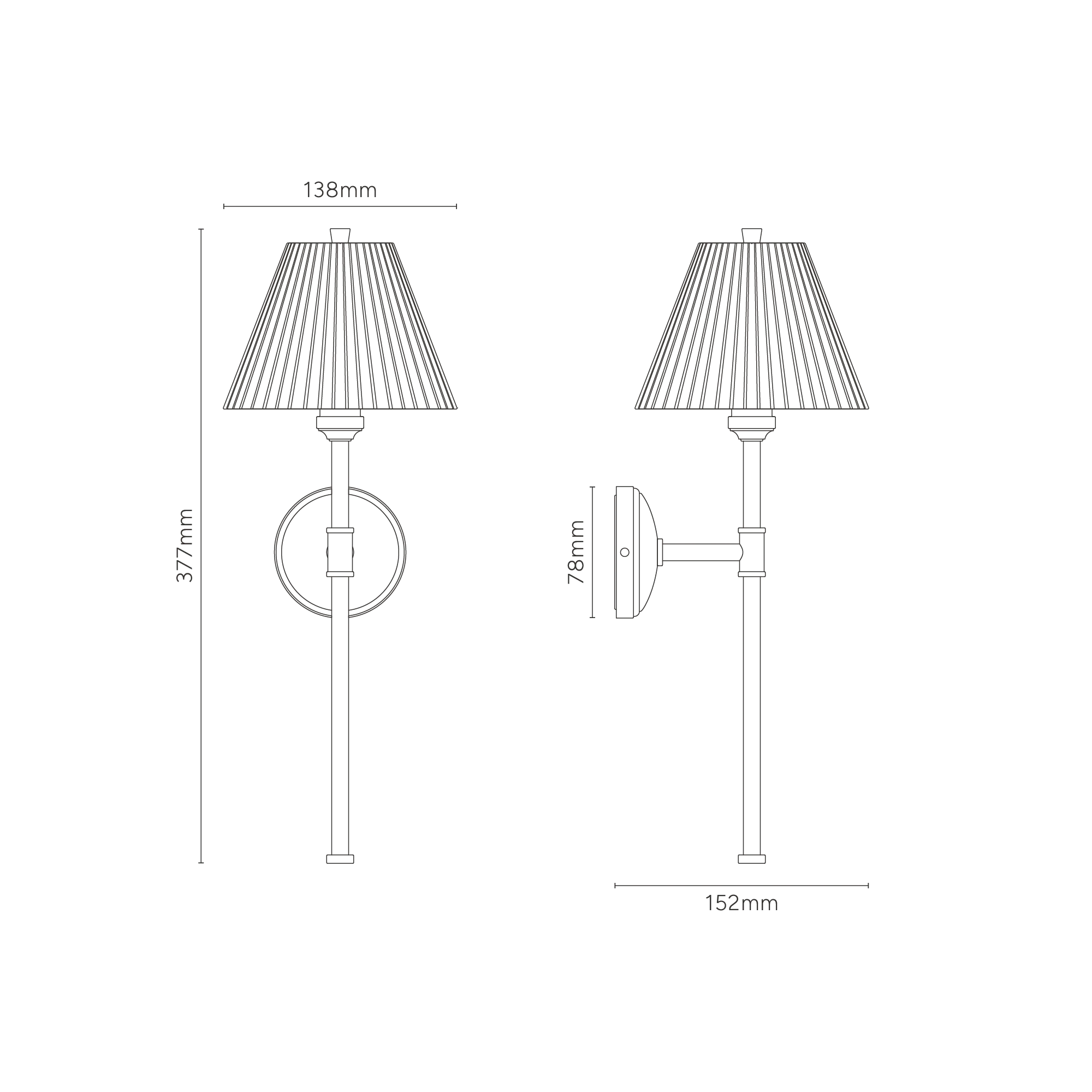 Cotswold Wall Light Fluted Glass - Antique Brass - Image 9