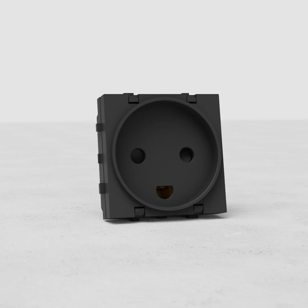 Danish Type K Socket - Black