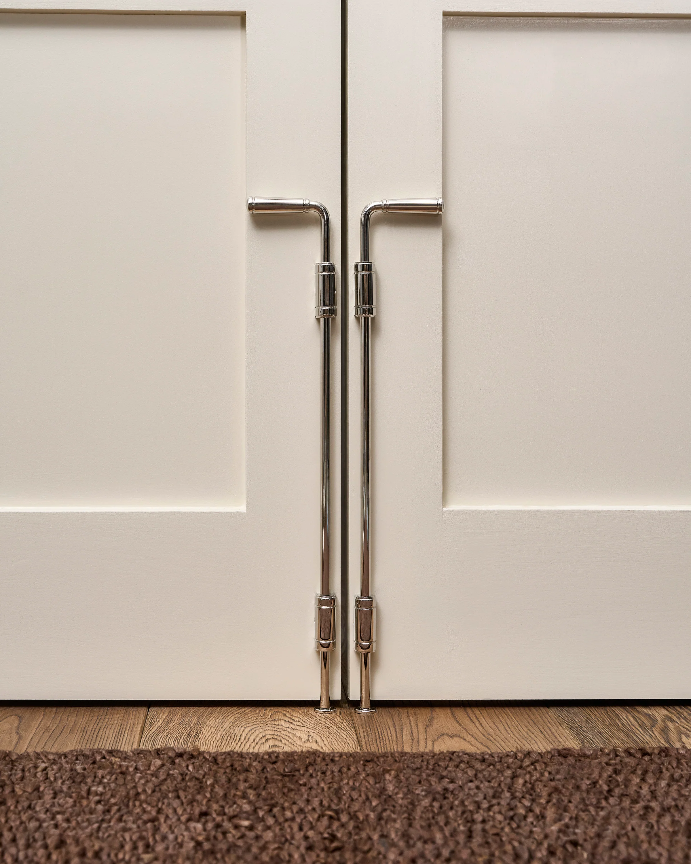 Digby Bolt Lock Pair Large – Polished Nickel - Image 10