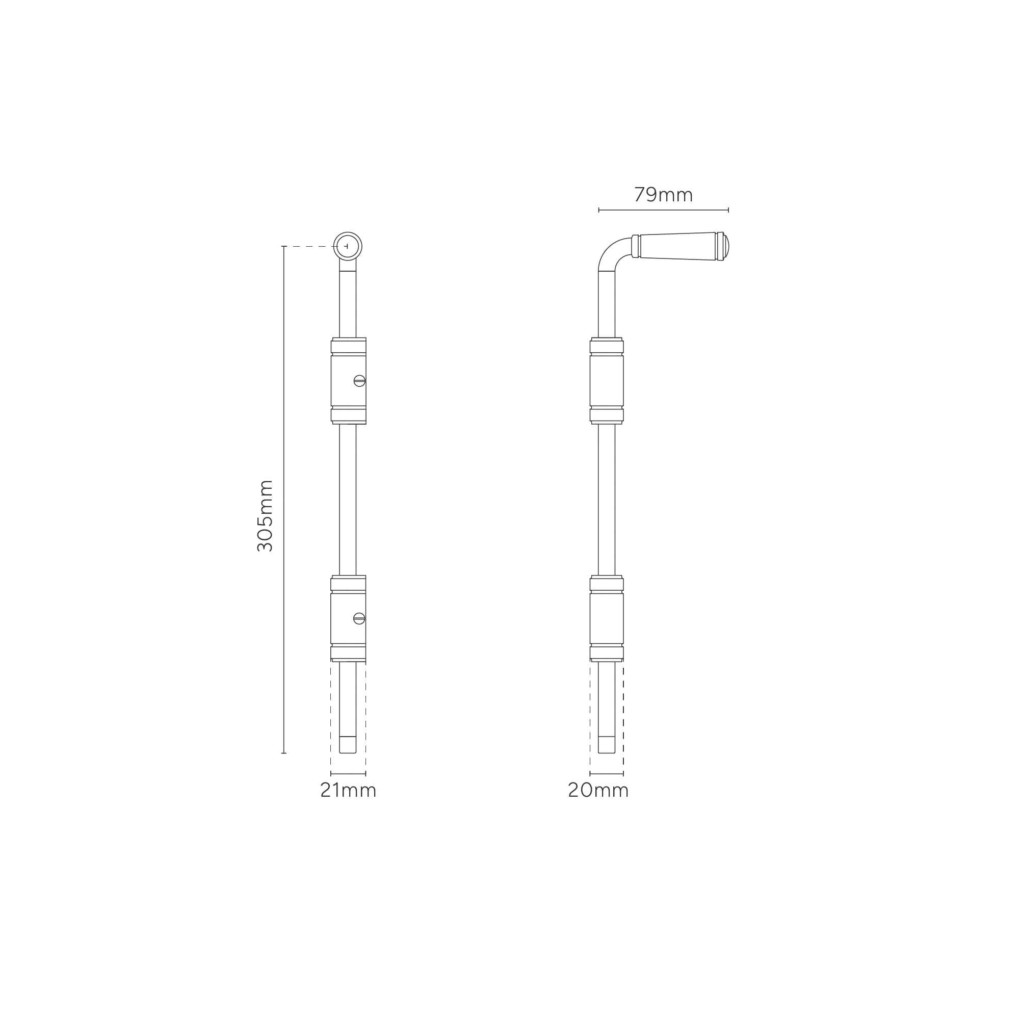 Digby Bolt Lock Pair Medium – Antique Brass - Image 11
