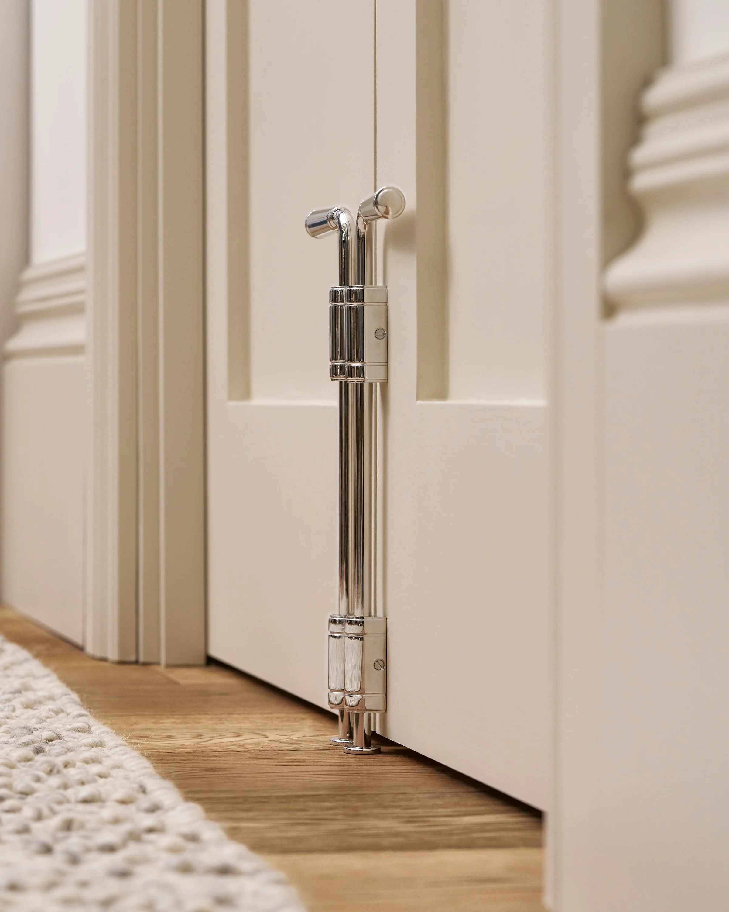 Digby Bolt Lock Pair Medium – Polished Nickel - Image 5