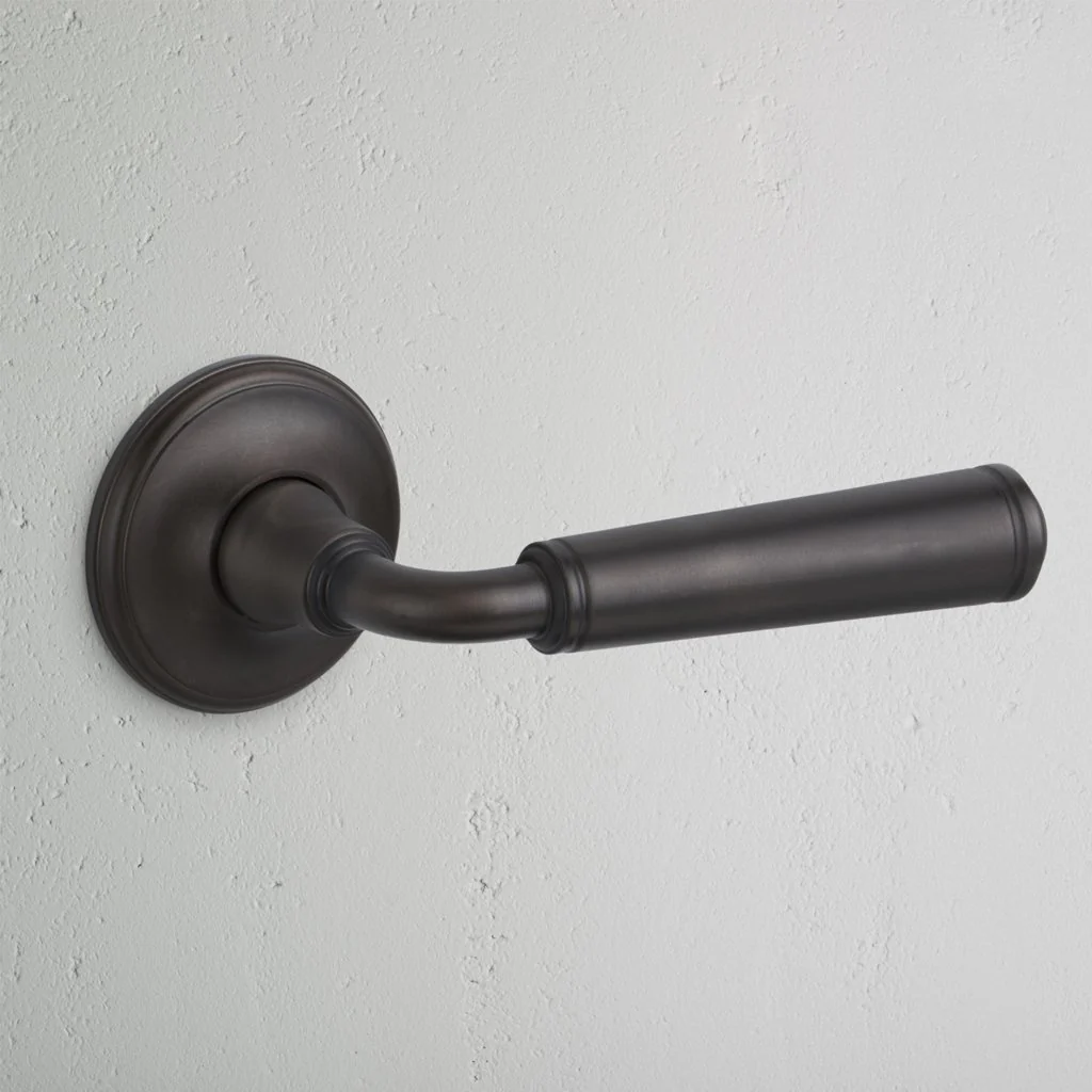 Digby Fixed Door Handle - Bronze