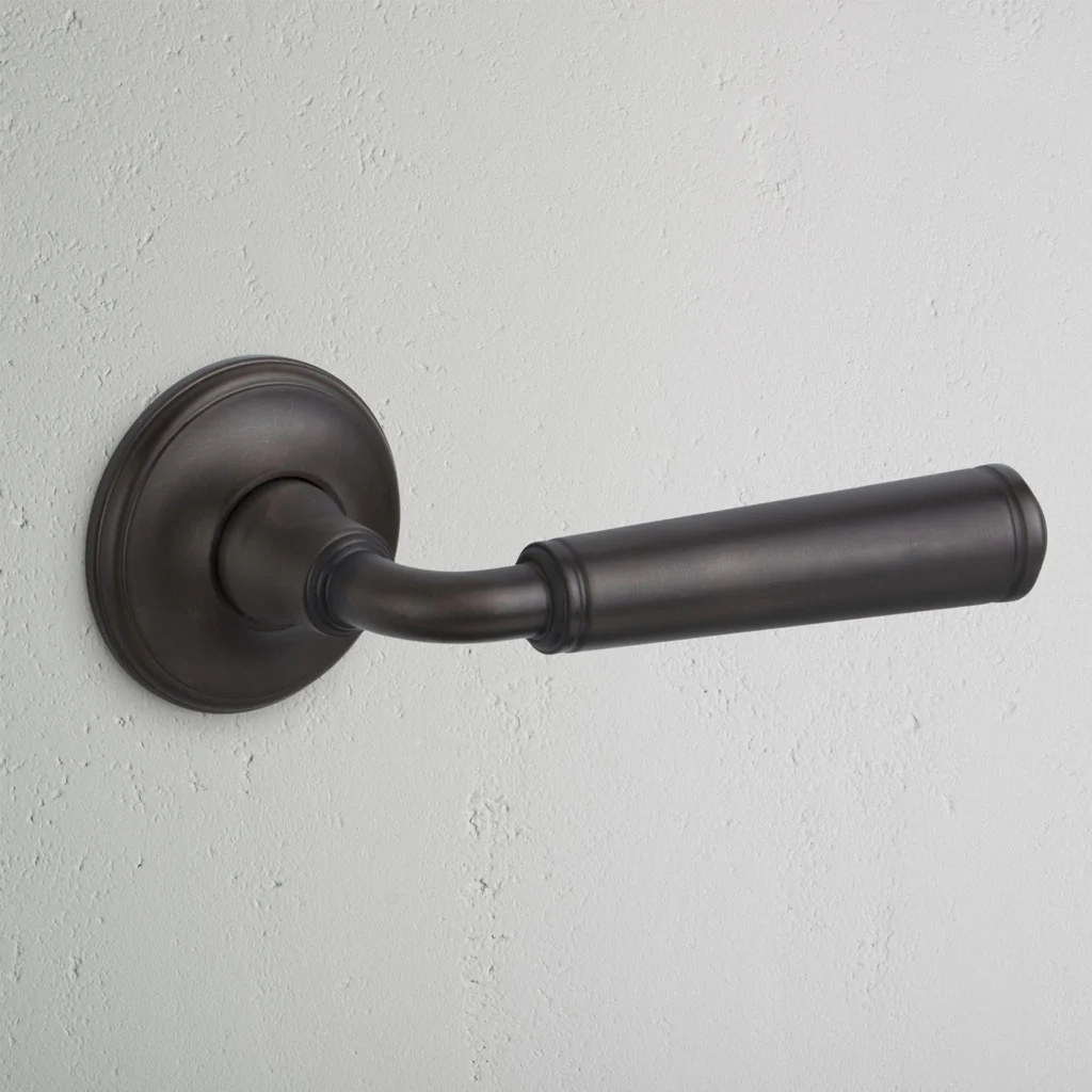 Digby Sprung Door Handle - Bronze