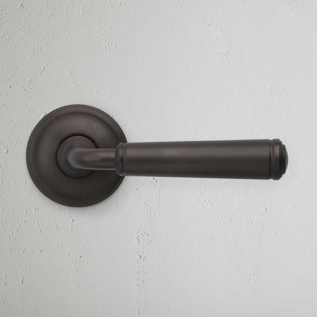 Digby Sprung Door Handle - Bronze - Image 2