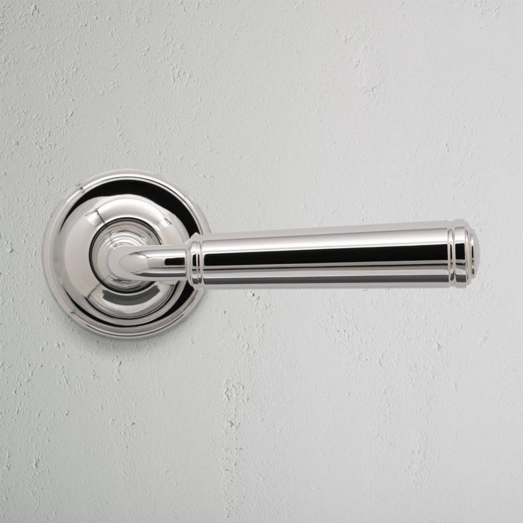 Digby Sprung Door Handle - Polished Nickel - Image 2