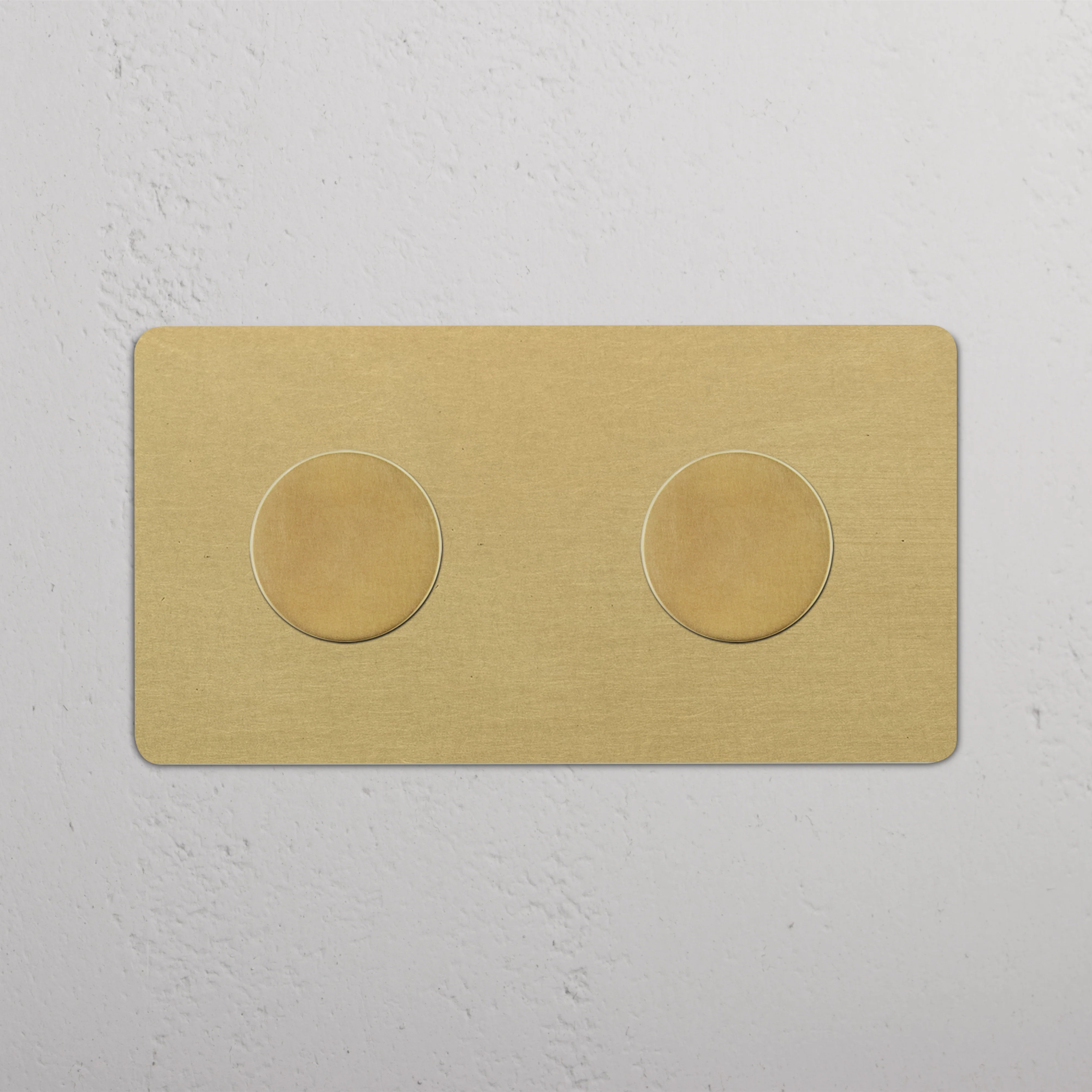 Kew Double 2x Dimmer Switch - Antique Brass - Image 2