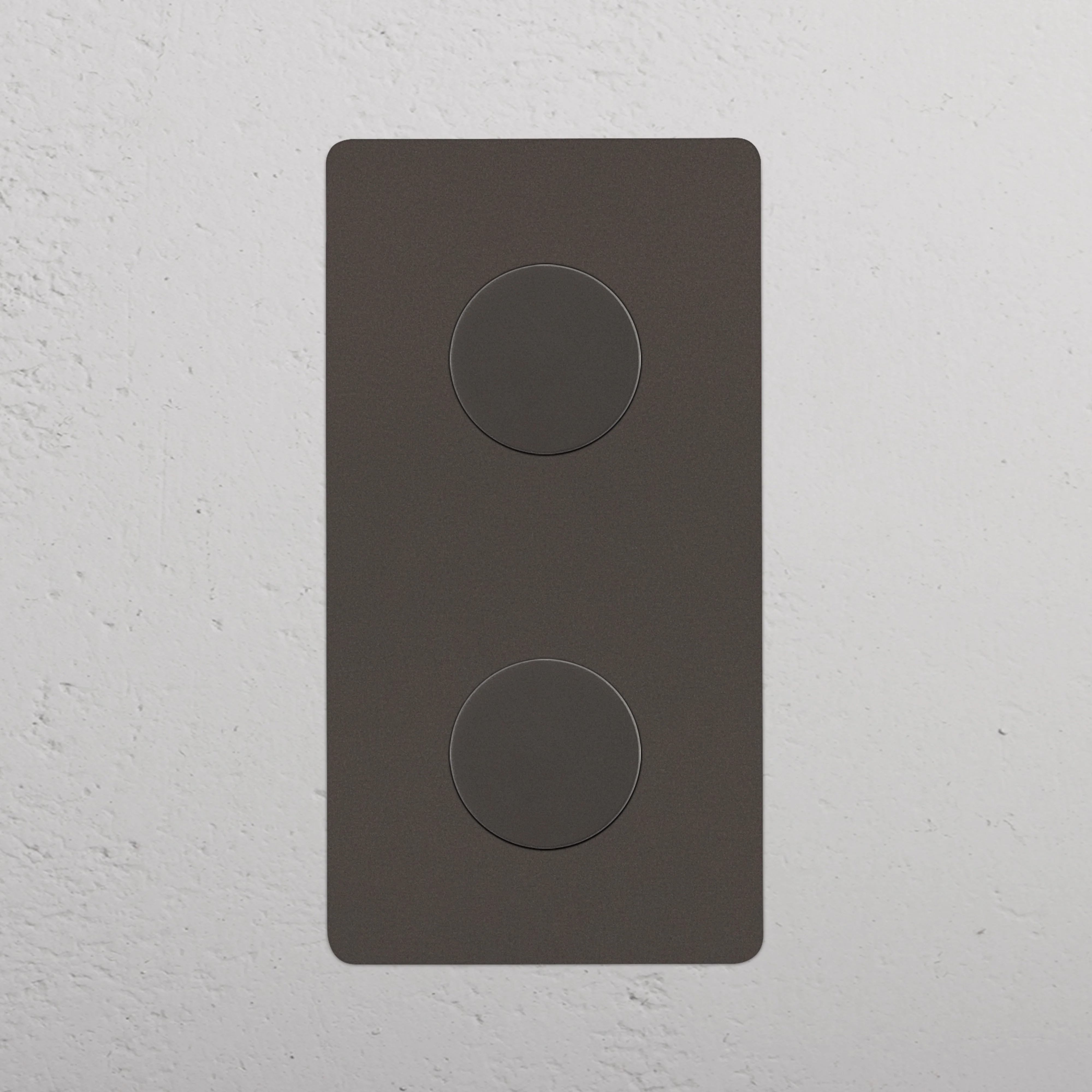 Kew Double 2x Vertical Dimmer Switch - Bronze - Image 2