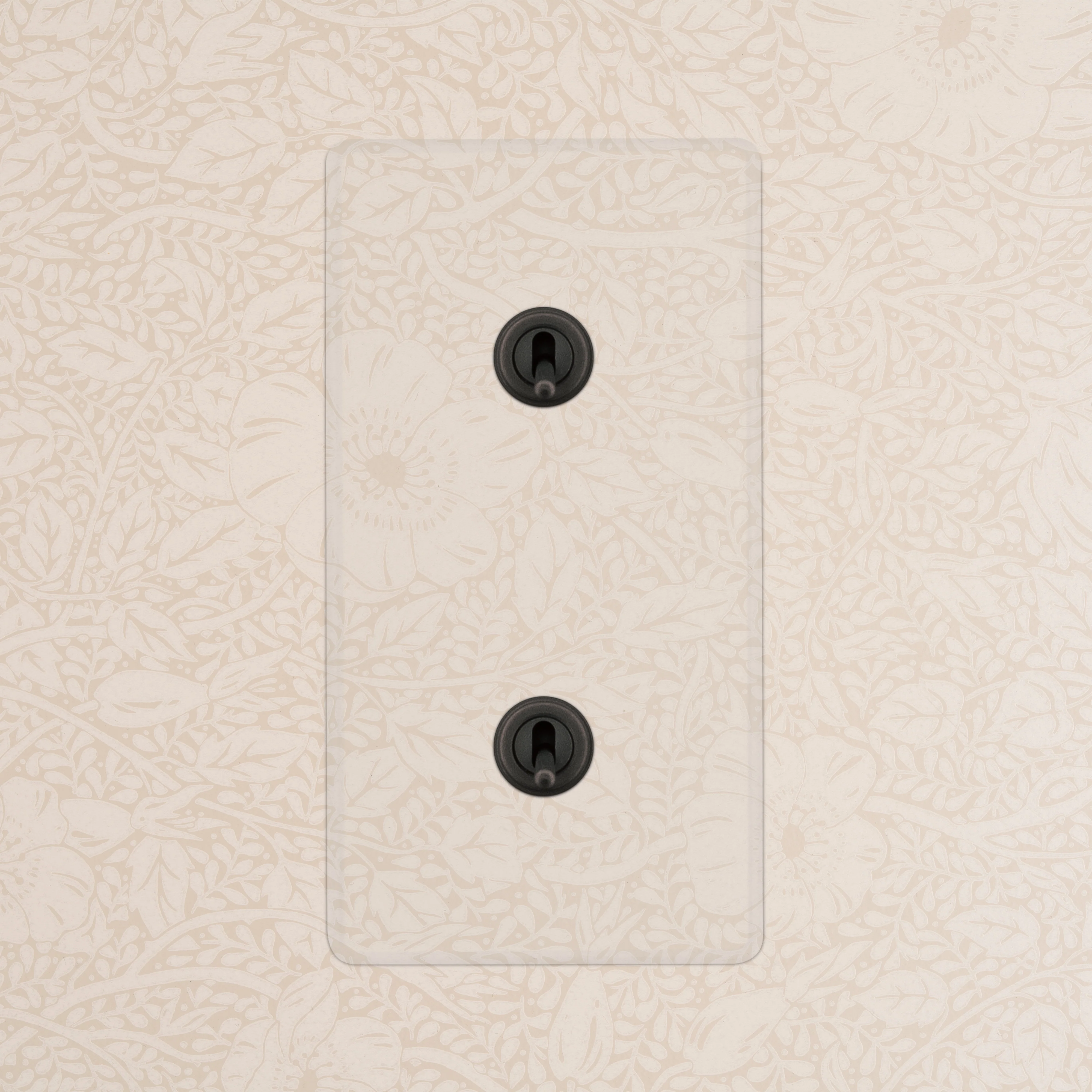 Kew Double 2x Vertical Toggle Switch - Clear Bronze - Image 2