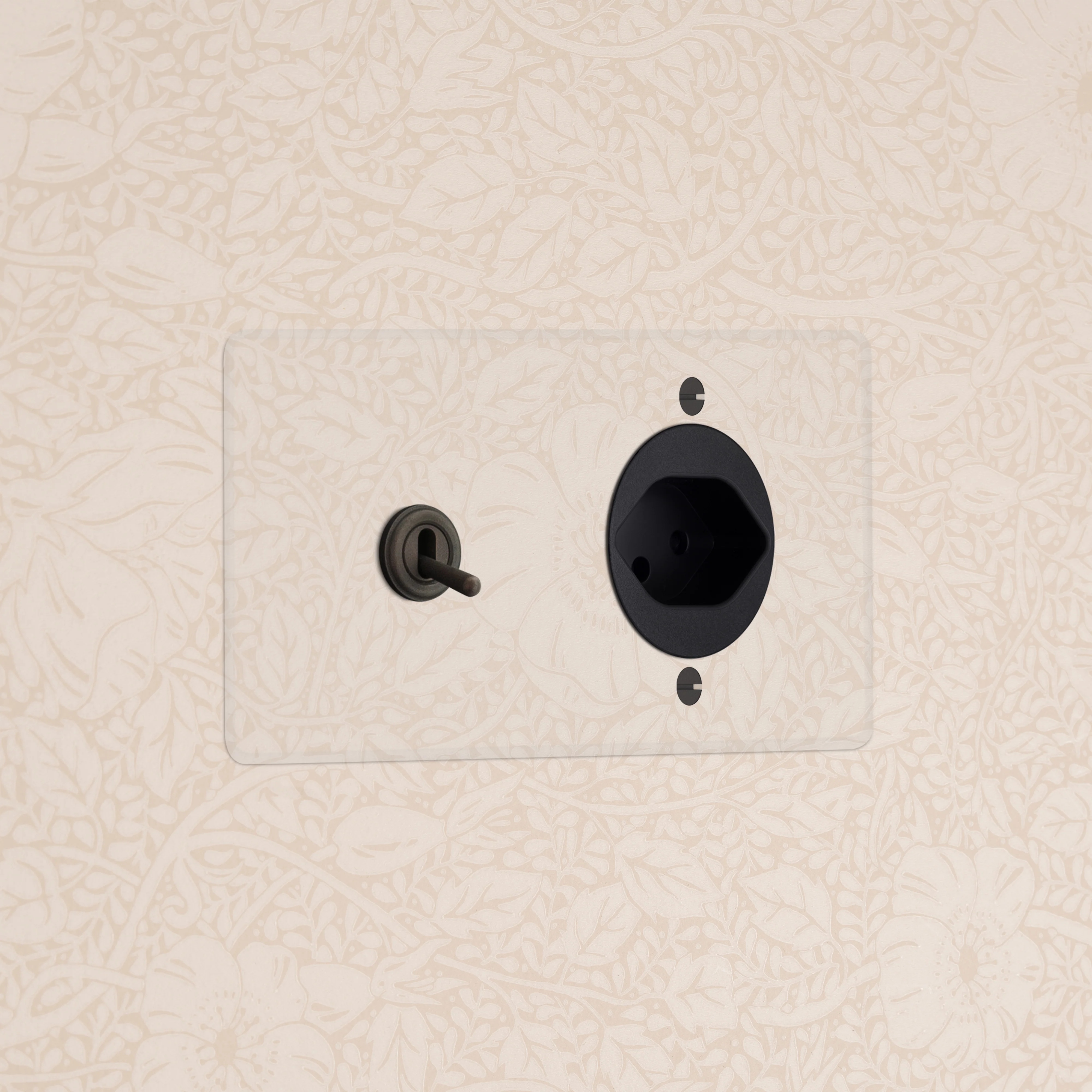 Kew Double Toggle & Swiss Type J Socket - Clear Bronze | Black