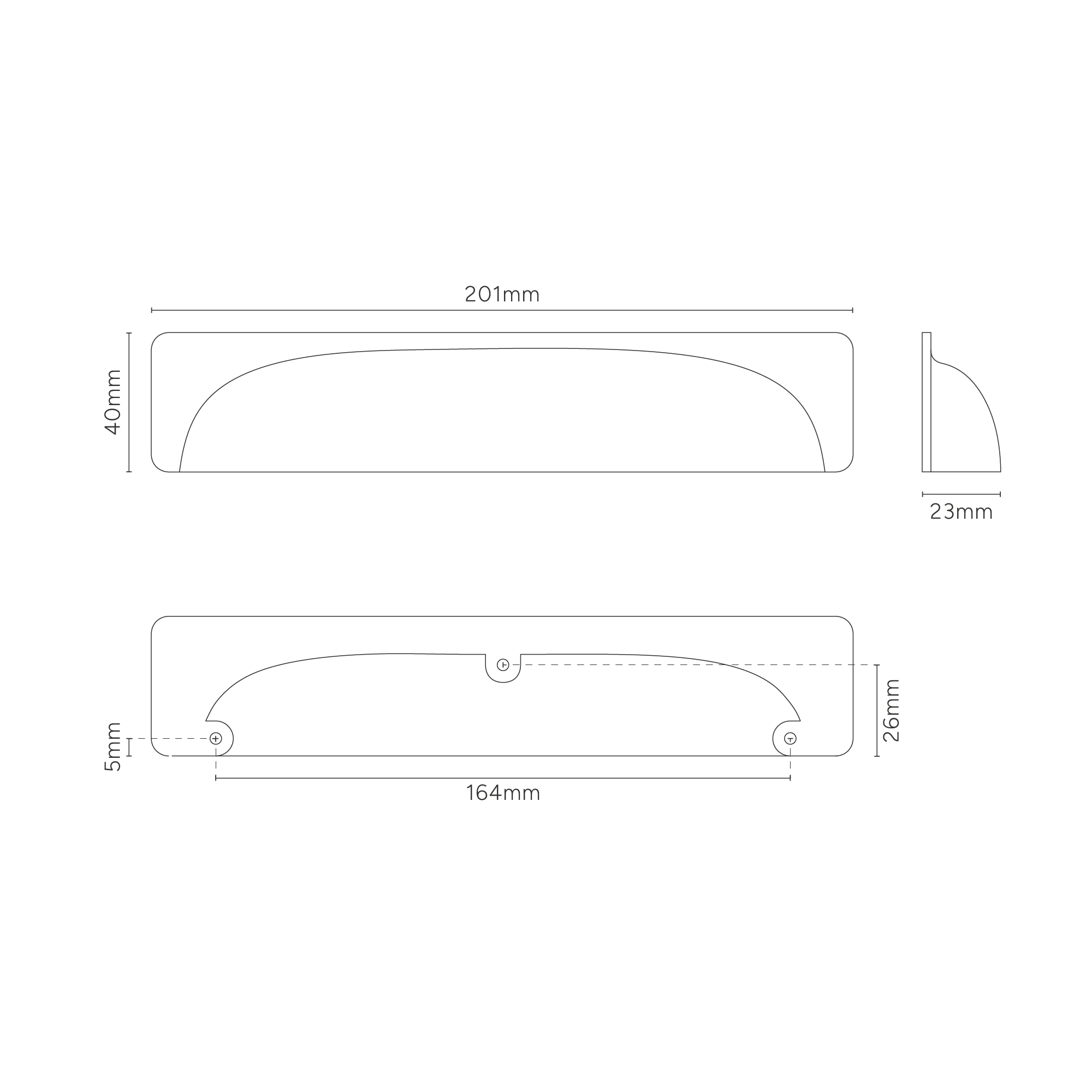 Elm Cup Handle Medium - Bronze - Image 5