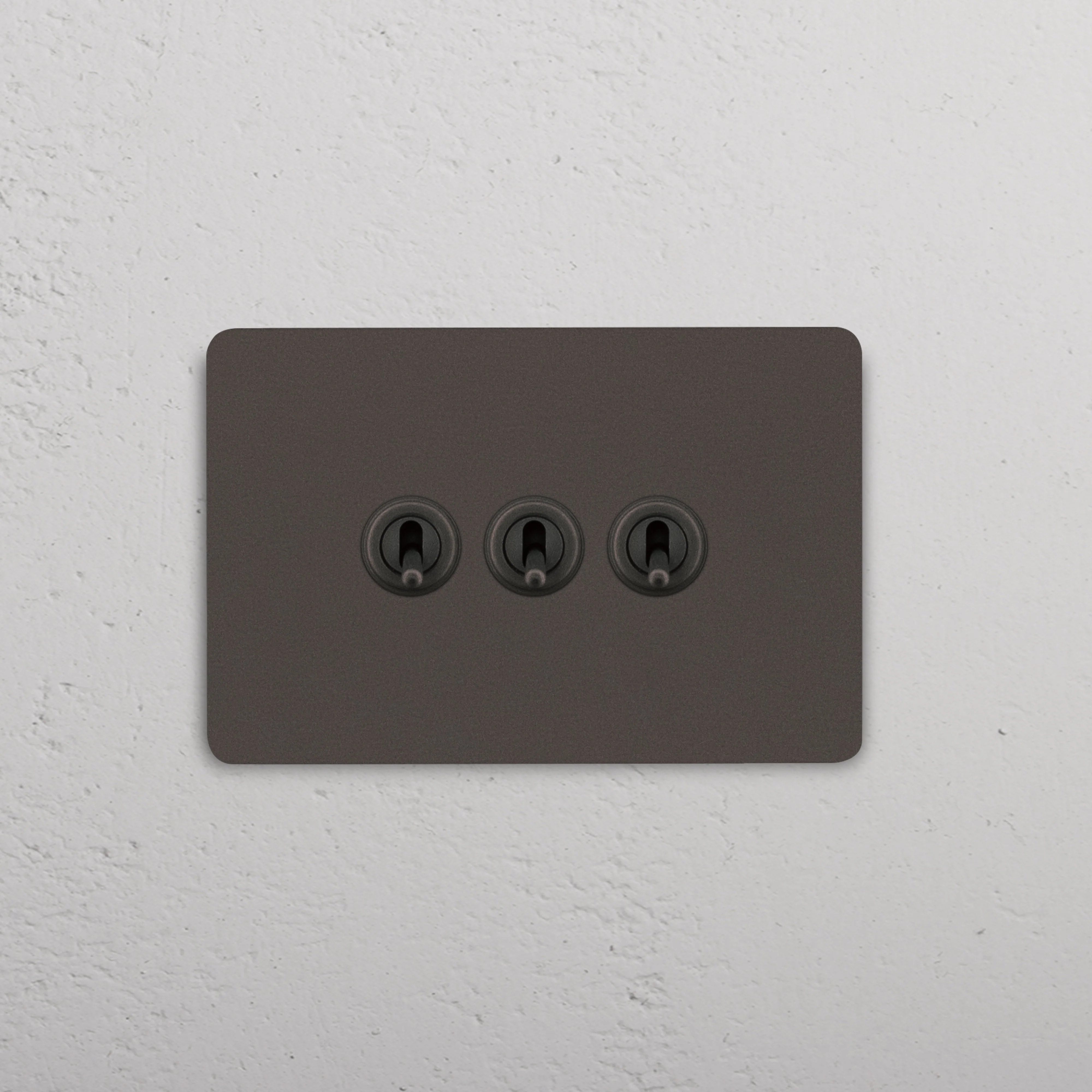 Grove 3-Module 3x Toggle Switch - Bronze - Image 2
