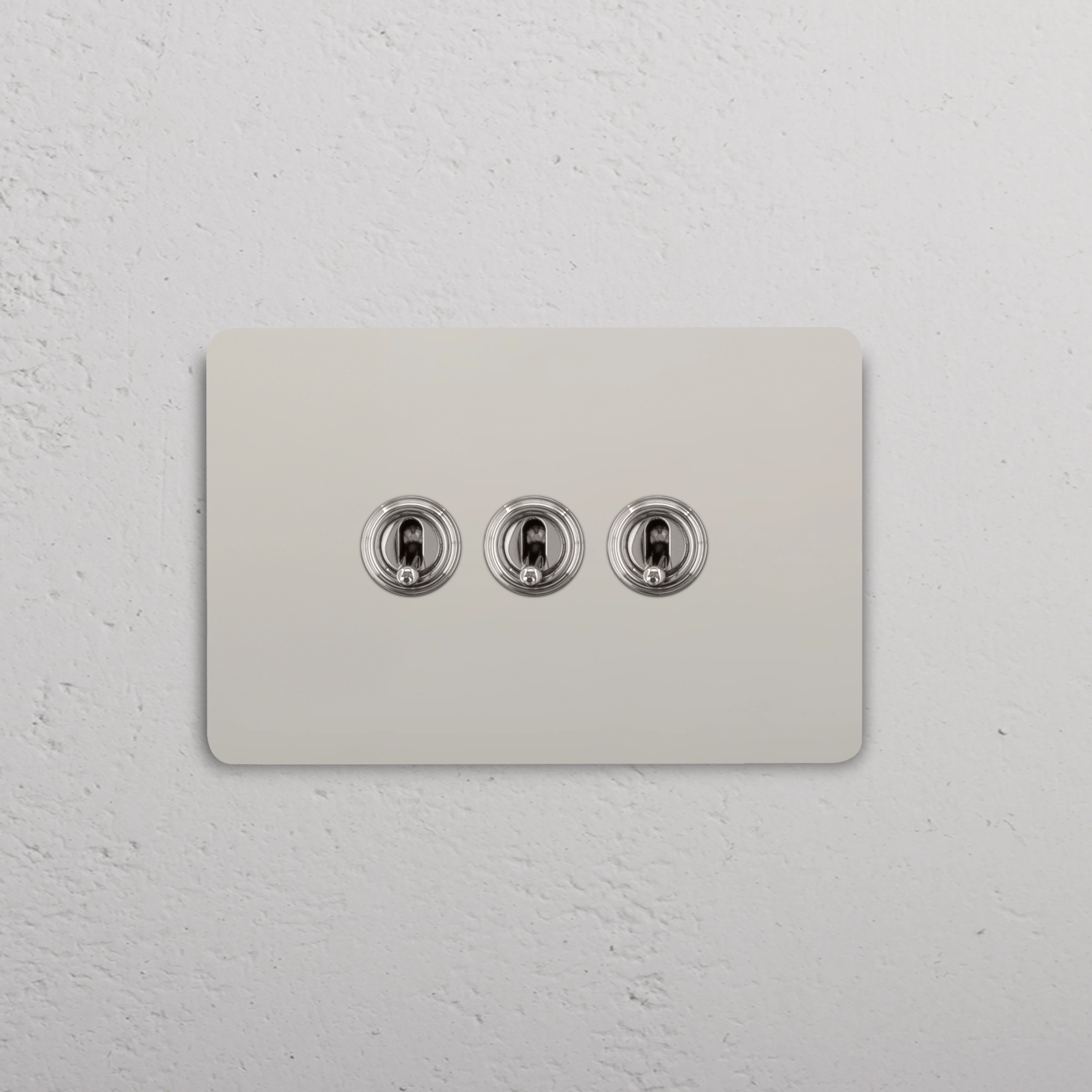 Grove 3-Module 3x Toggle Switch - Polished Nickel - Image 2