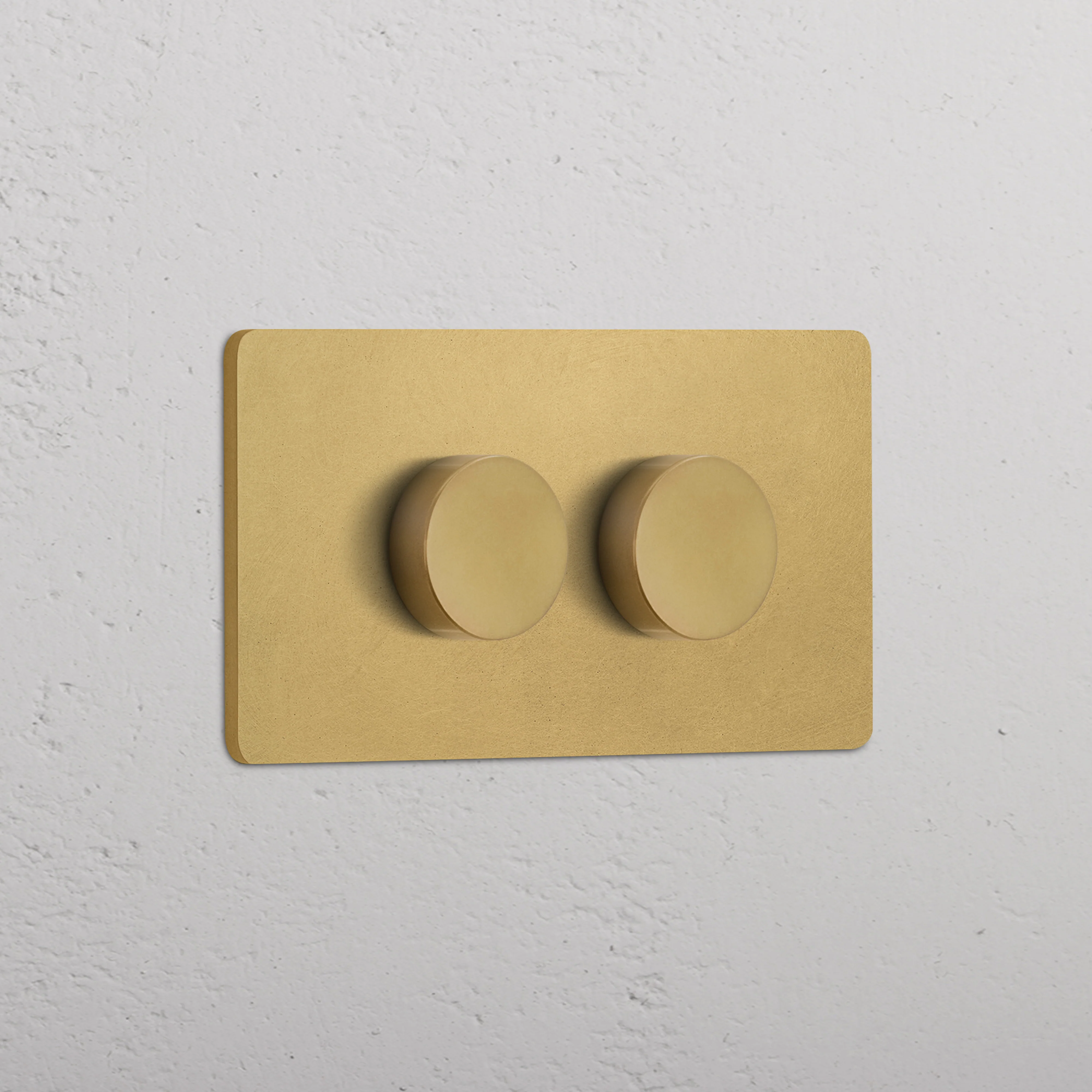 Grove 4-Module 2x Dimmer Switch - Antique Brass