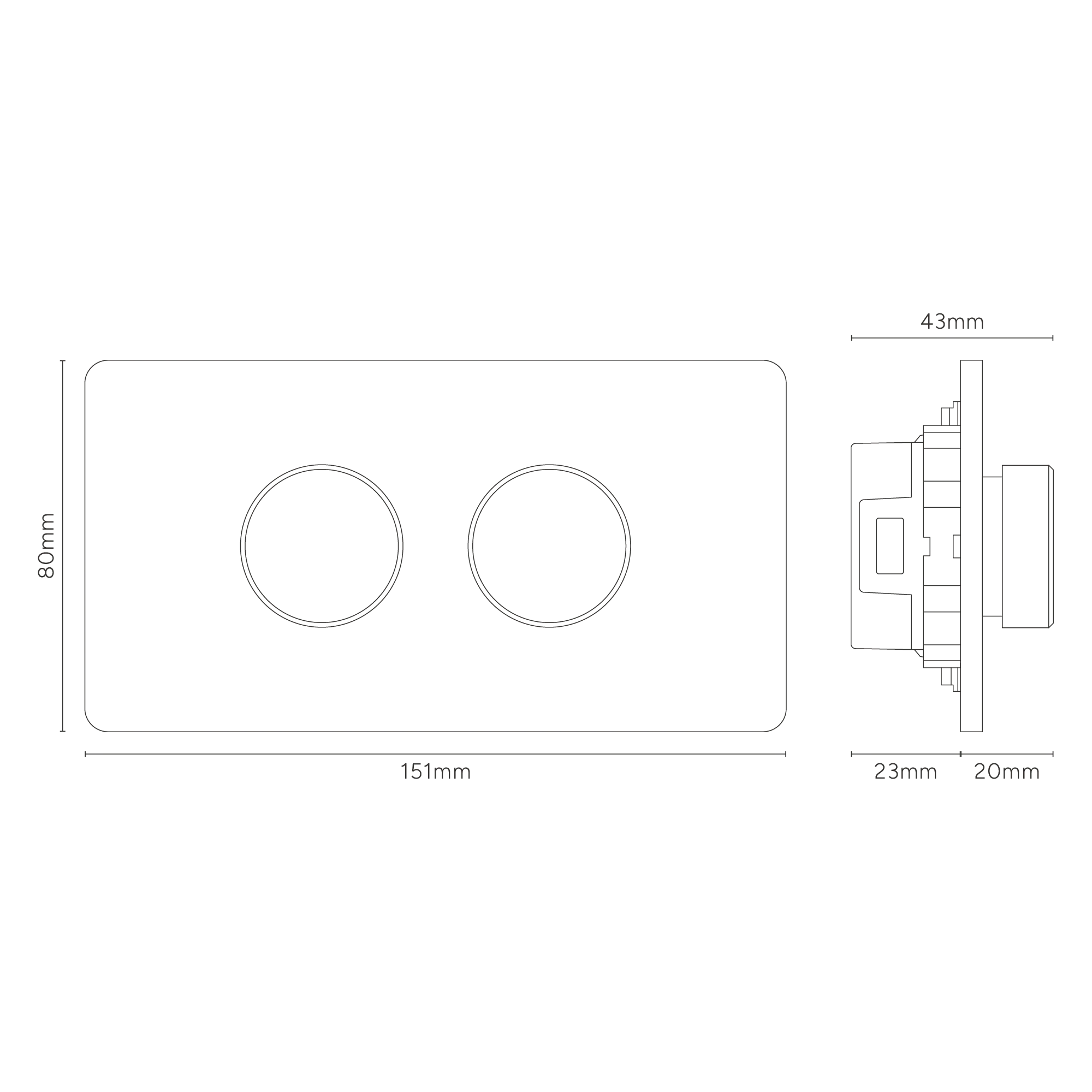 Grove 4-Module 2x Dimmer Switch - Antique Brass - Image 6