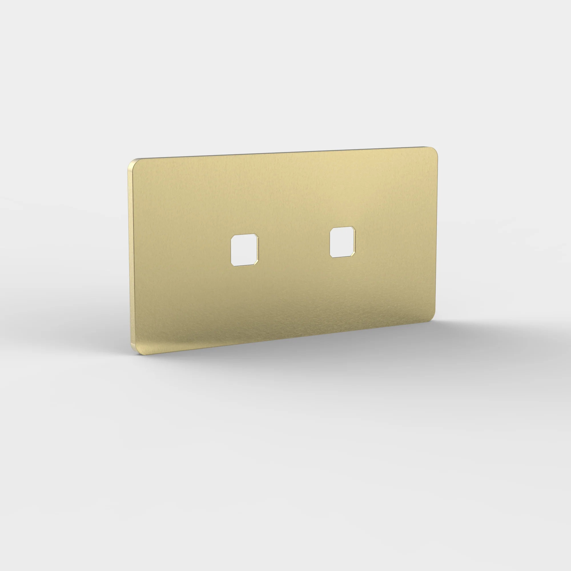 Grove 4-Module 2x Switch Plate IT - Antique Brass