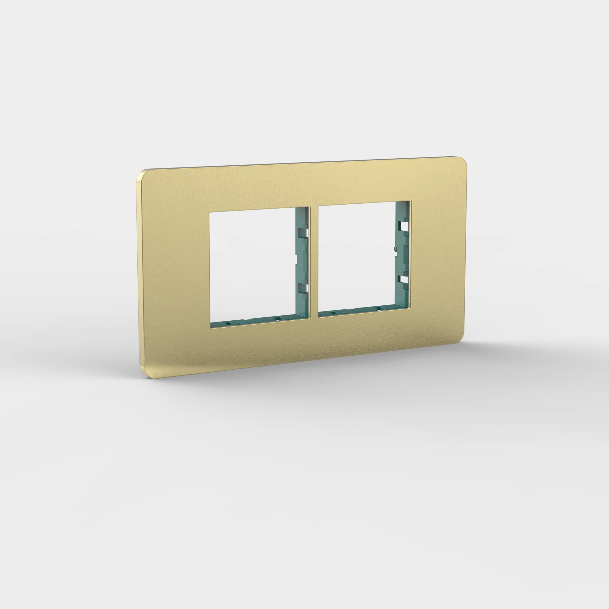 Grove 4-Module 2x45mm Module Plate IT - Antique Brass