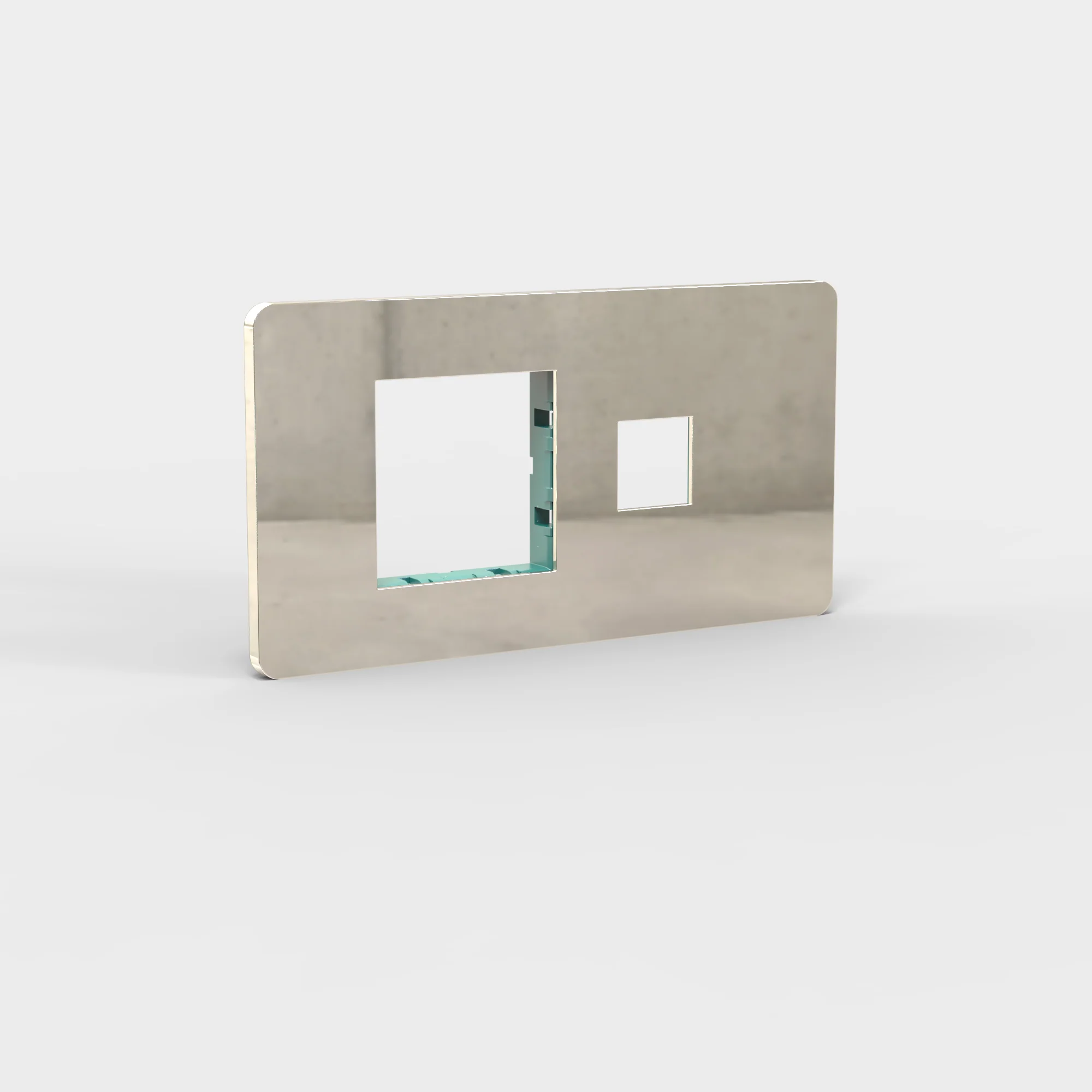 Grove 4-Module 45mm Module & Keystone Plate IT - Polished Nickel
