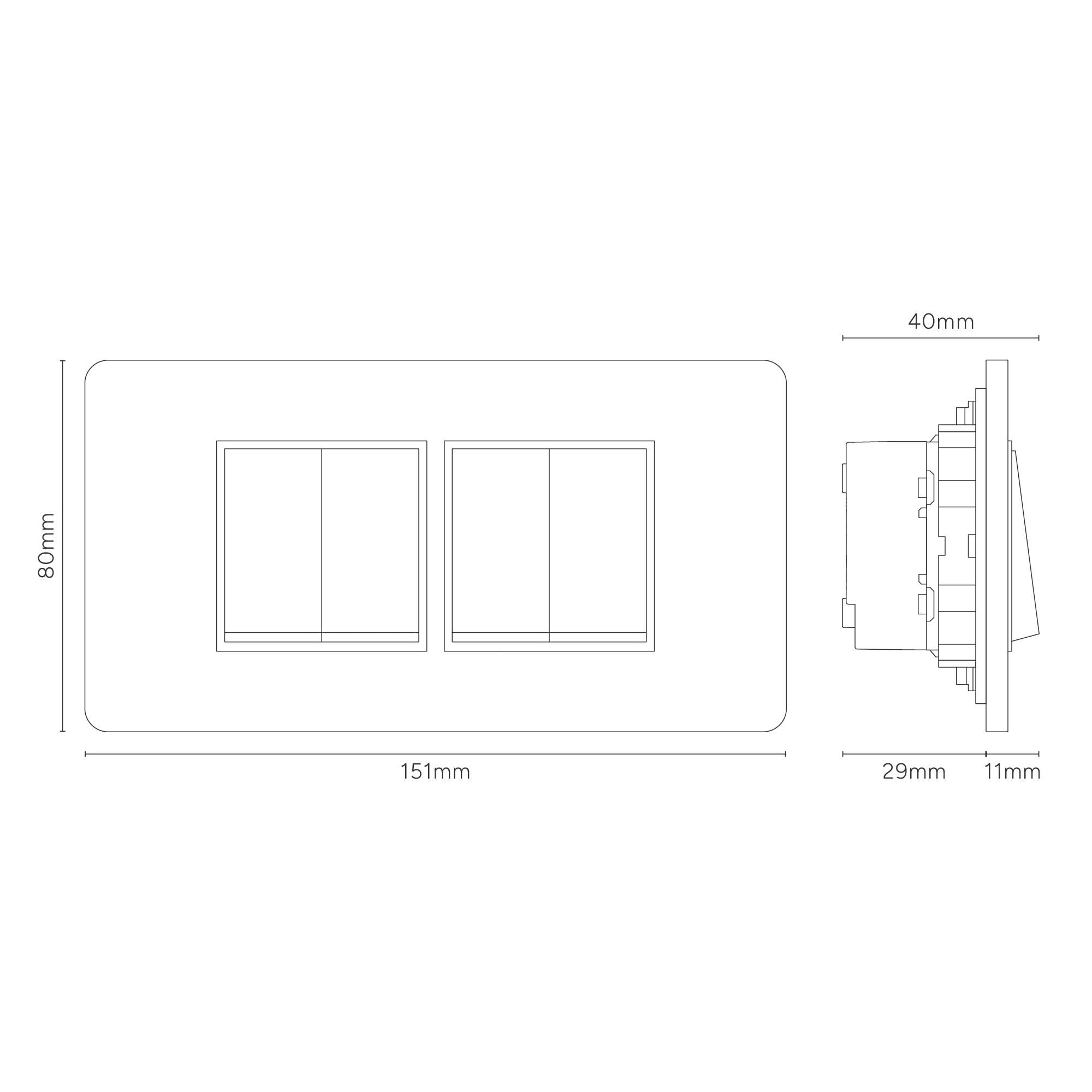 Grove 4-Module 4x Rocker Switch – Antique Brass | White - Image 6