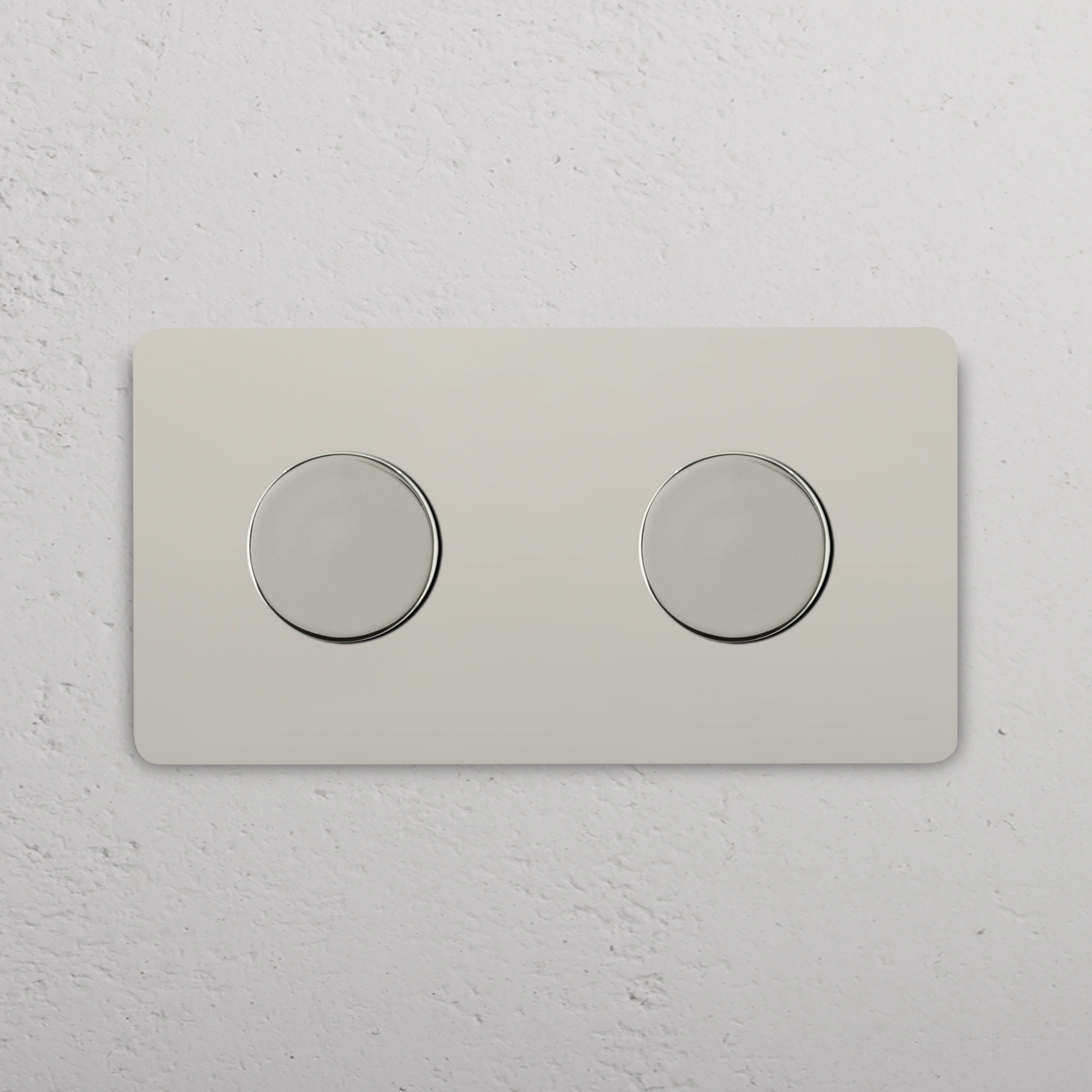 Grove Double 2x Dimmer Switch - Polished Nickel - Image 2