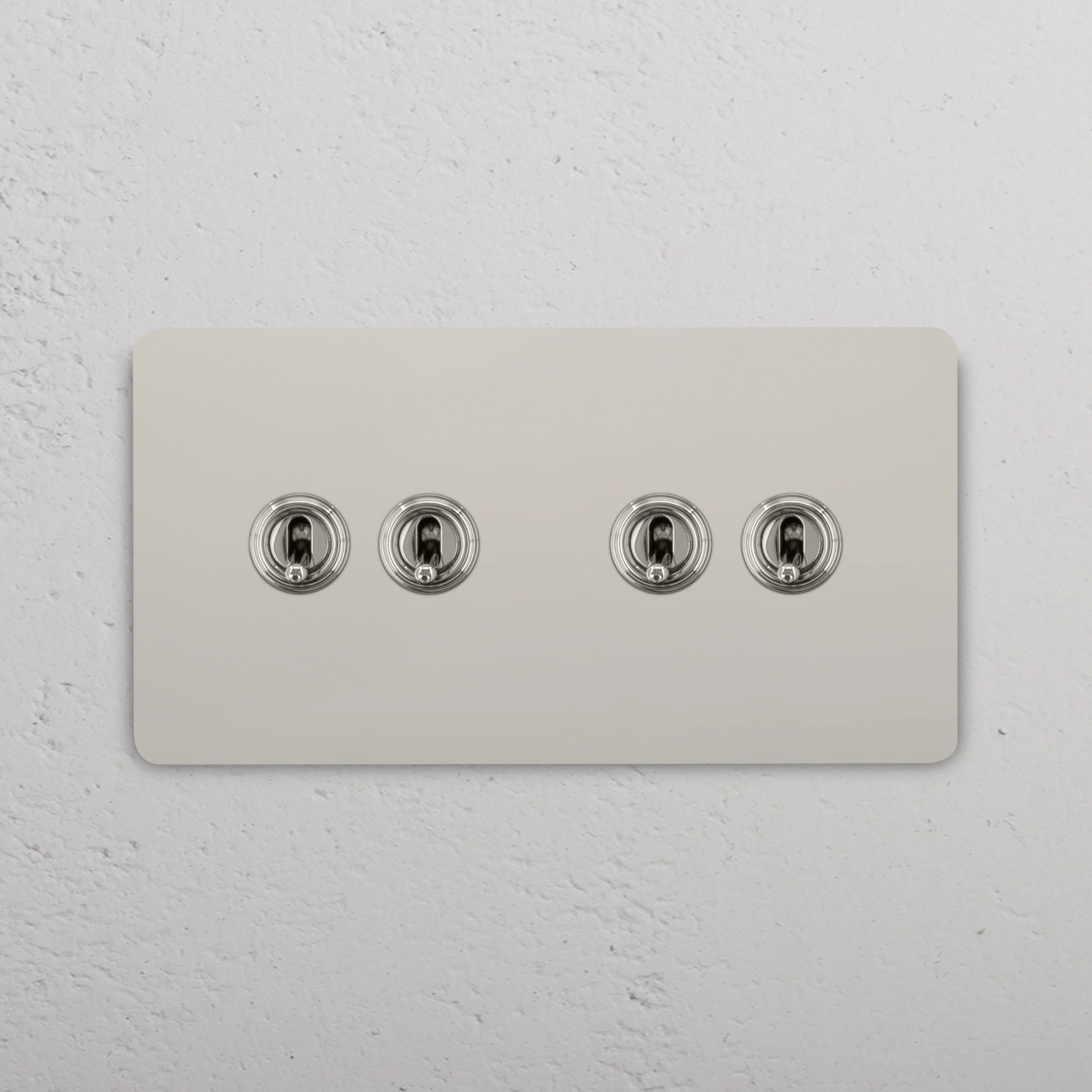 Grove Double 4x Toggle Switch - Polished Nickel - Image 2