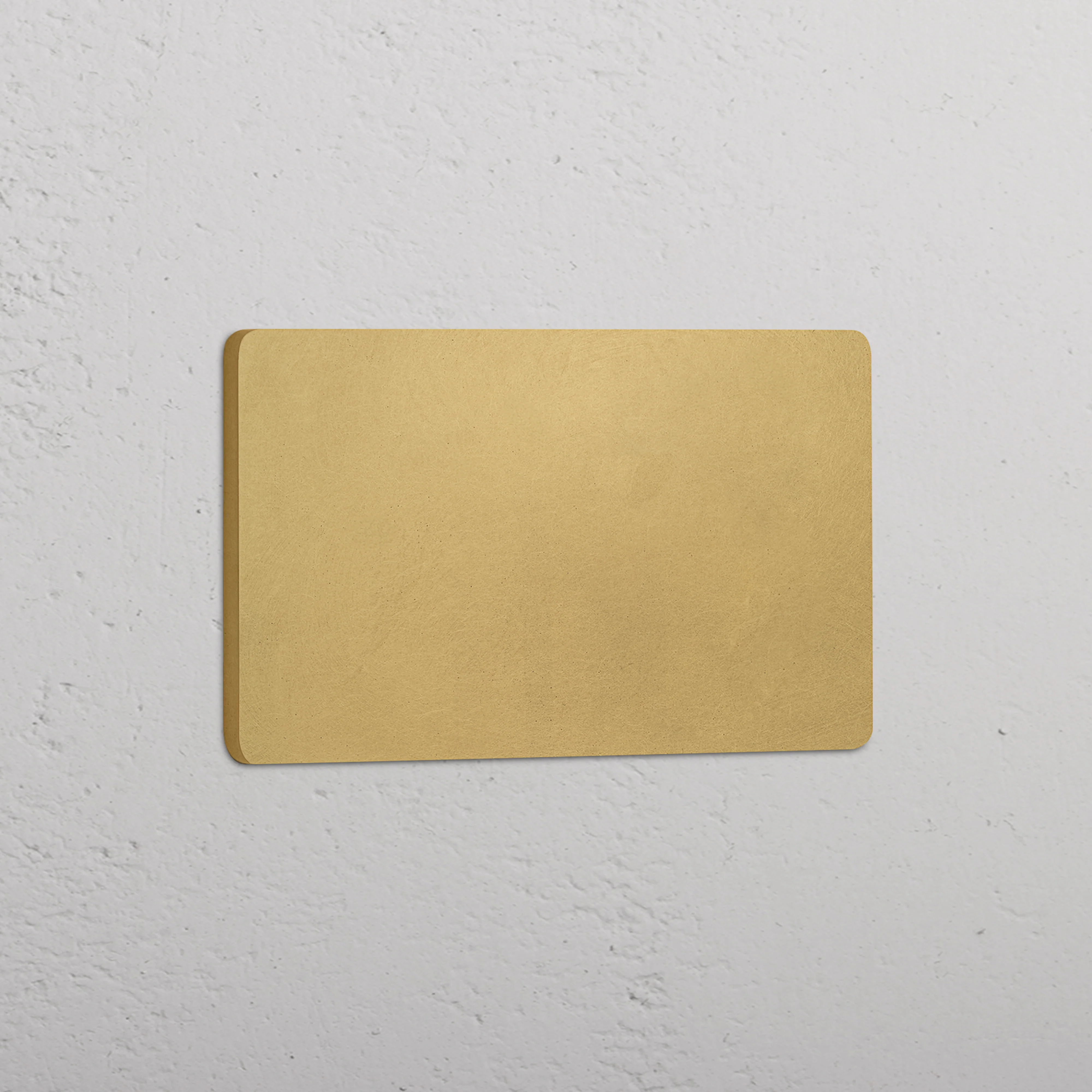 Grove Double Blank Plate - Antique Brass
