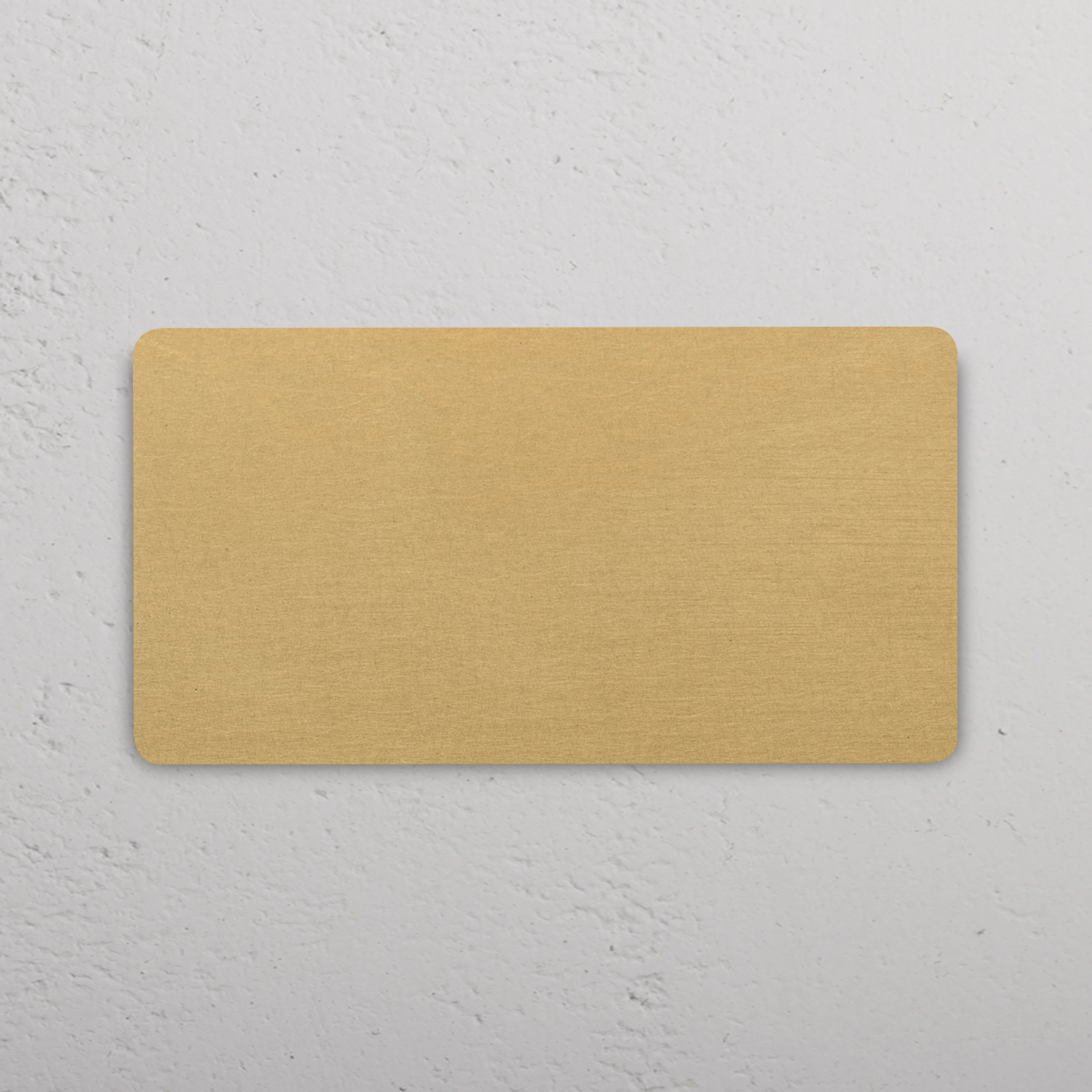 Grove Double Blank Plate - Antique Brass - Image 2