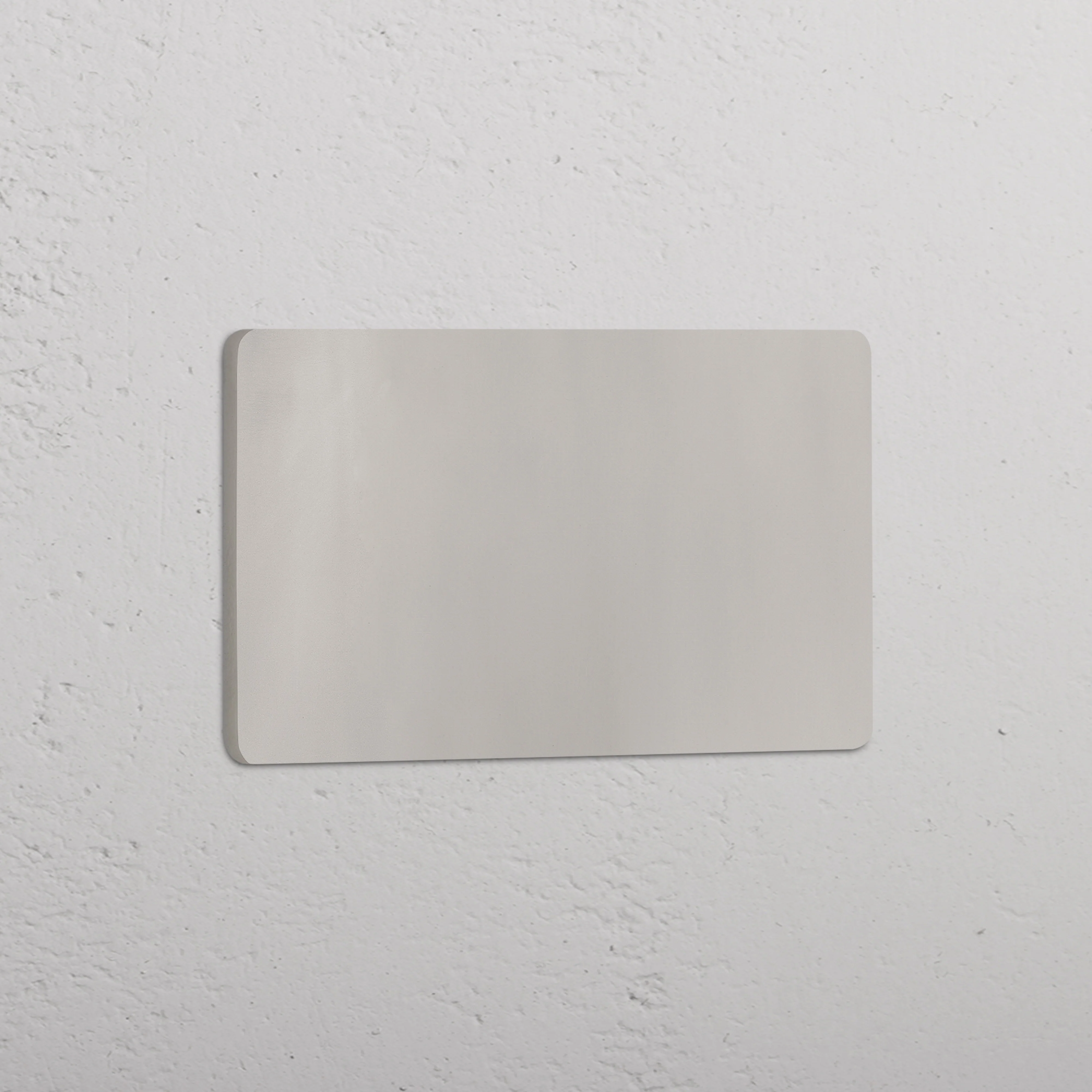 Grove Double Blank Plate - Polished Nickel