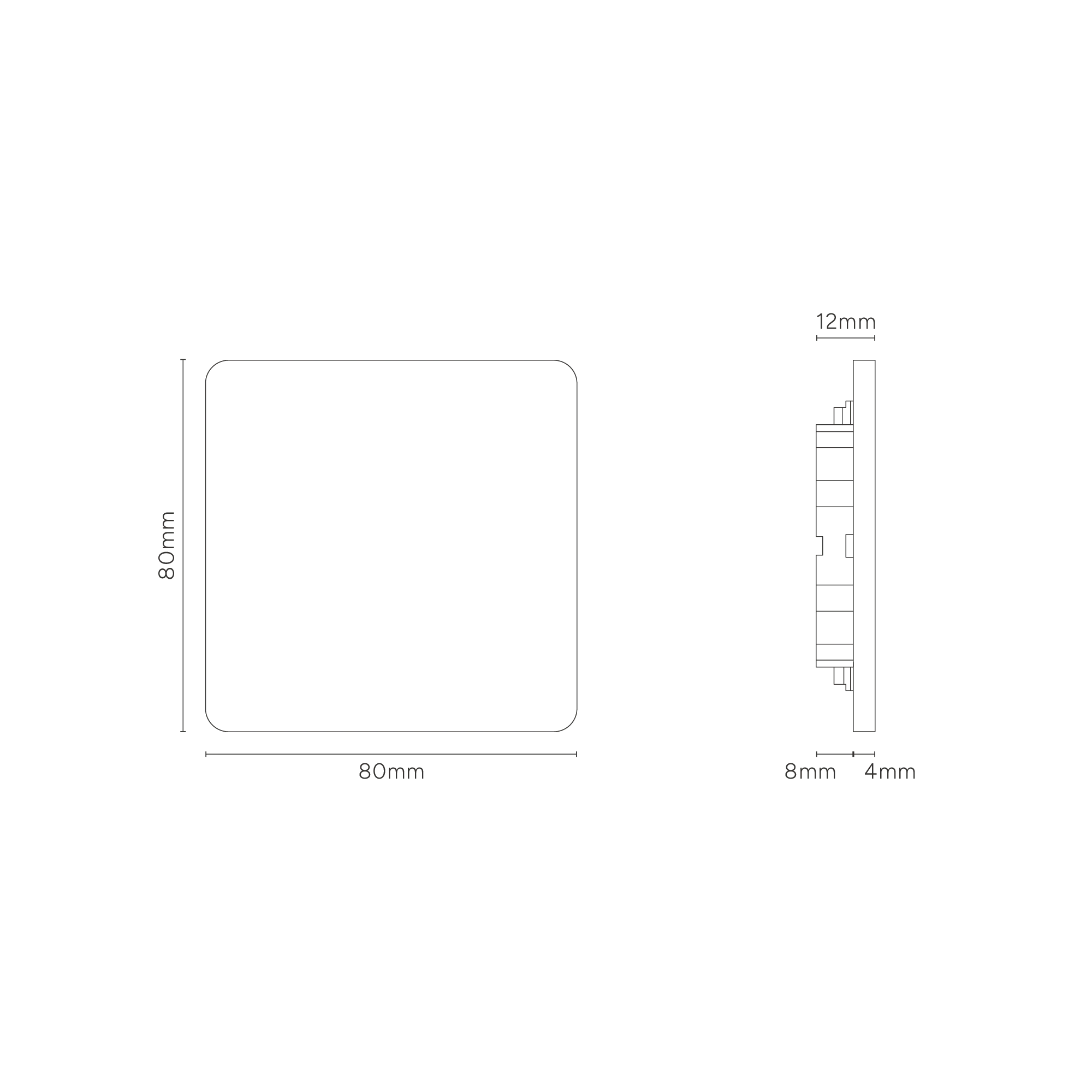 Grove Single Blank Plate - Polished Nickel - Image 3