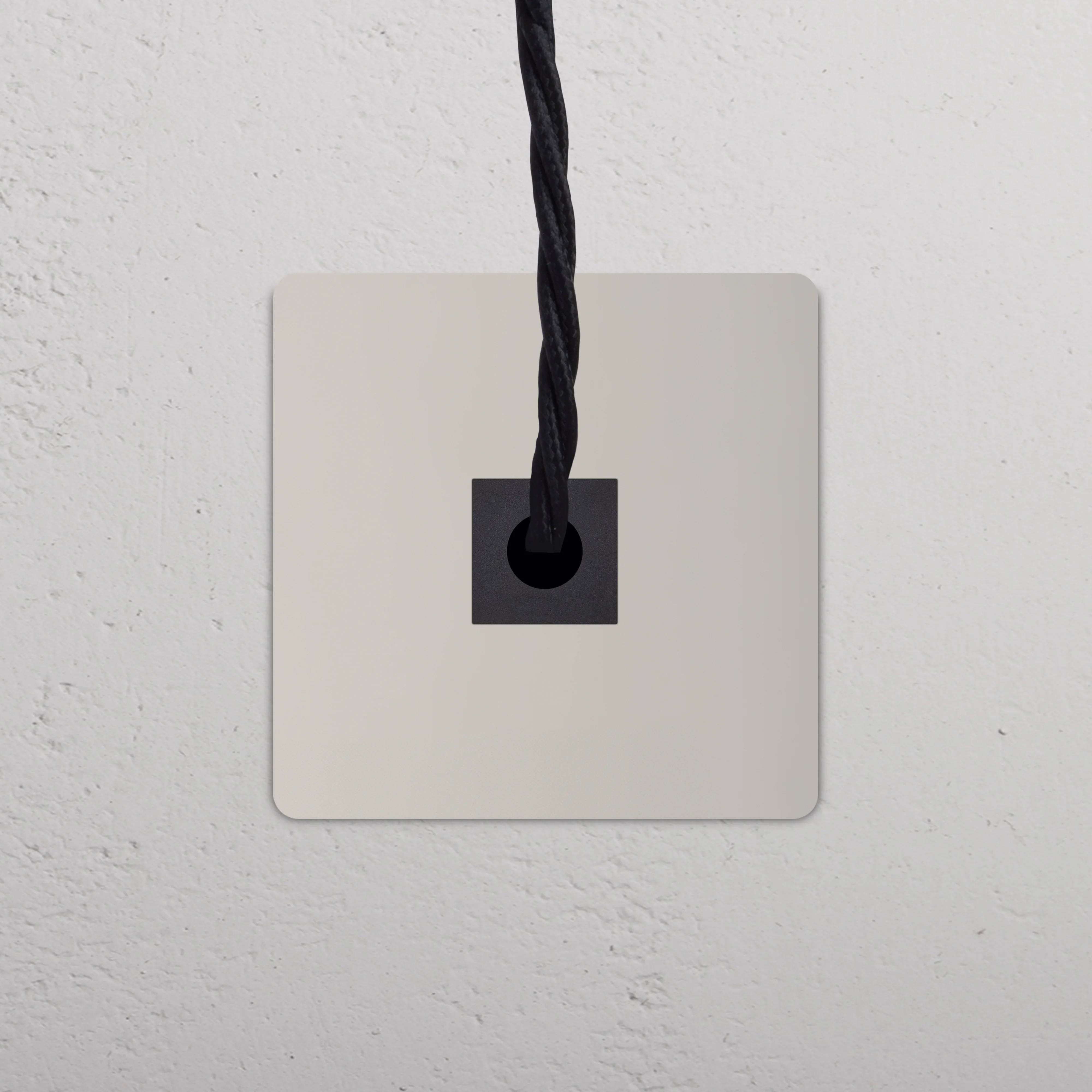Grove Single Cable Outlet - Polished Nickel | Black - Image 2