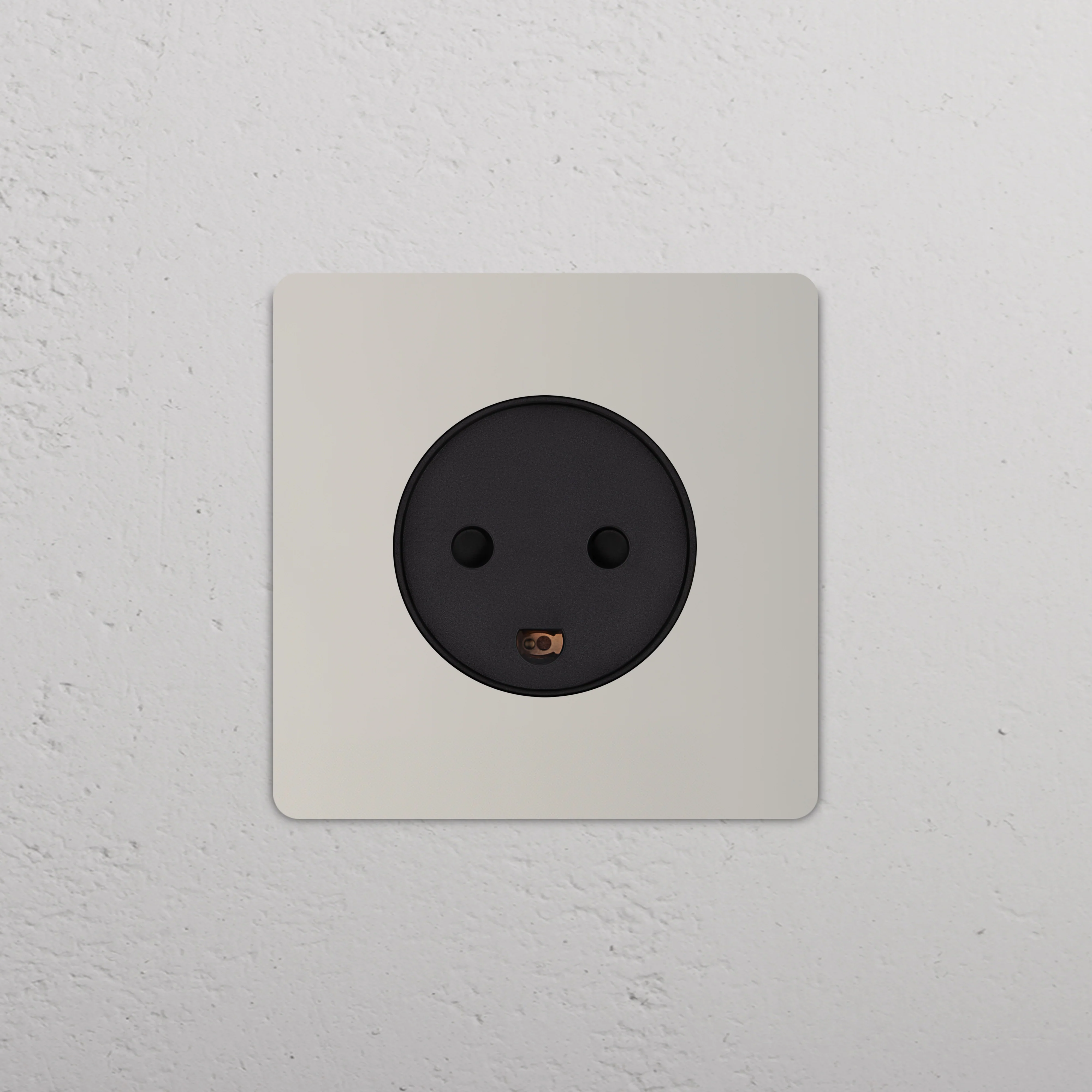 Grove Single Danish Type K Socket - Polished Nickel | Black - Image 2