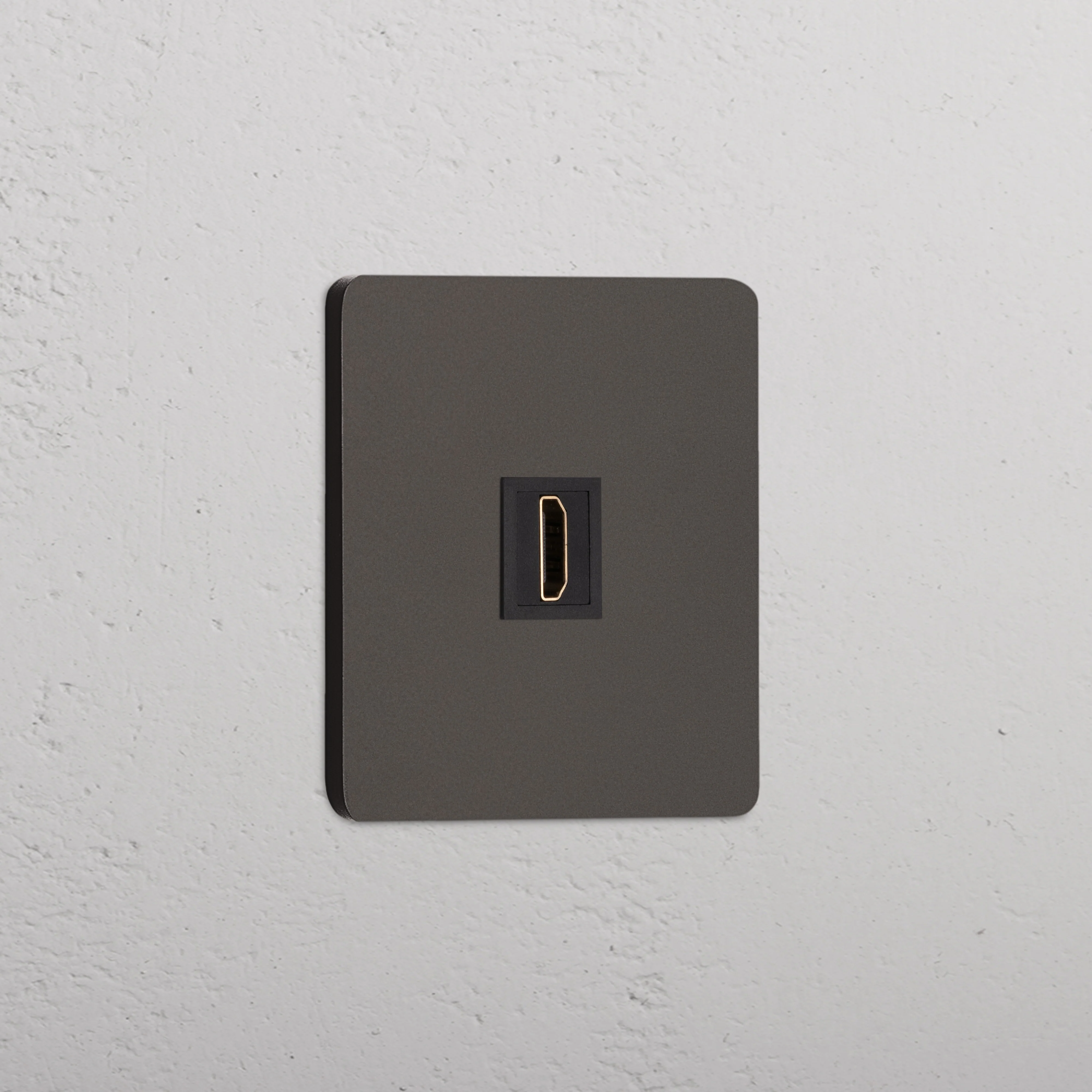 Grove Single HDMI Socket - Bronze | Black