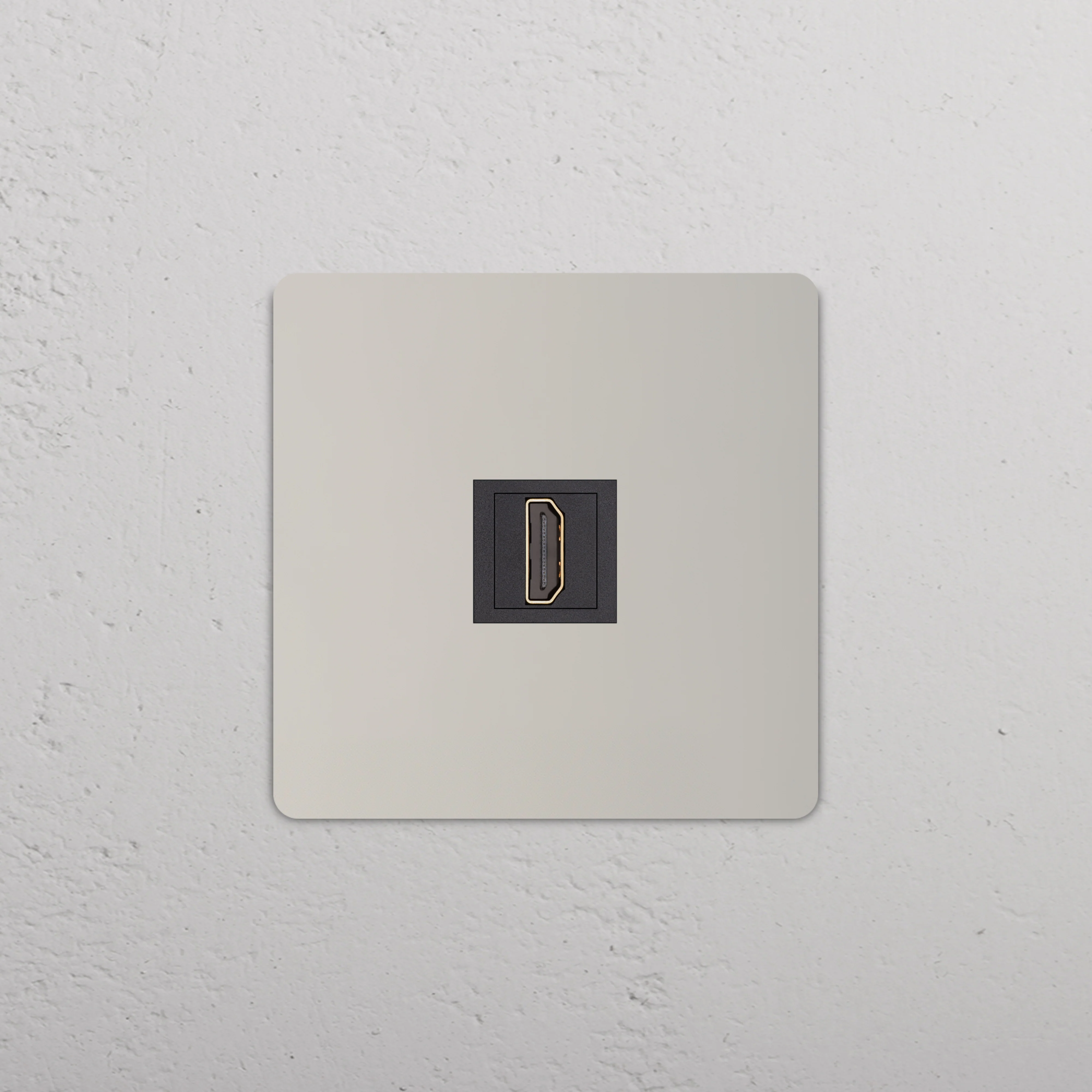Grove Single HDMI Socket - Polished Nickel | Black - Image 2